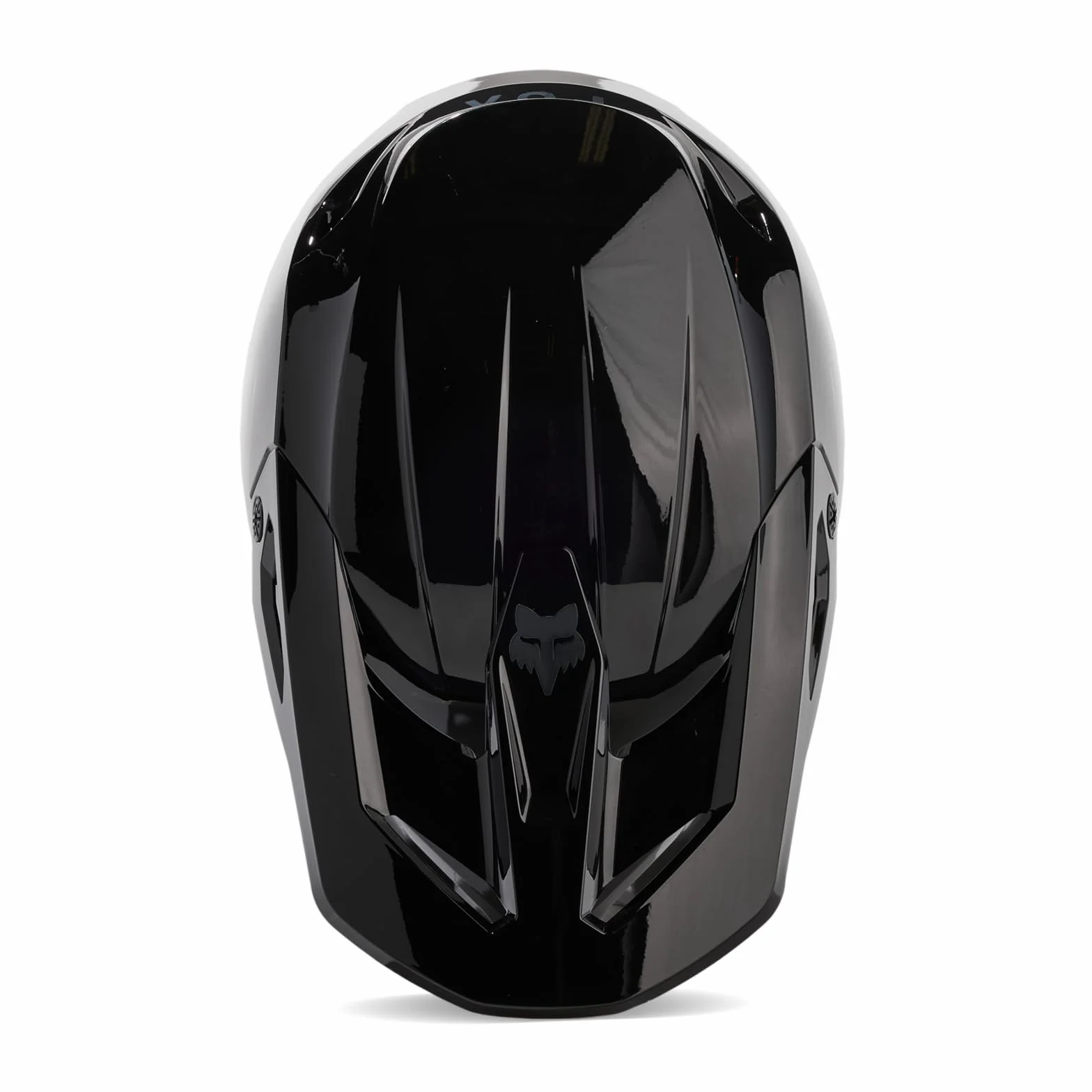 Fox Racing Fox V1 Solid czarny błyszczący kask rozmiar M, unisex dorosły, czarny