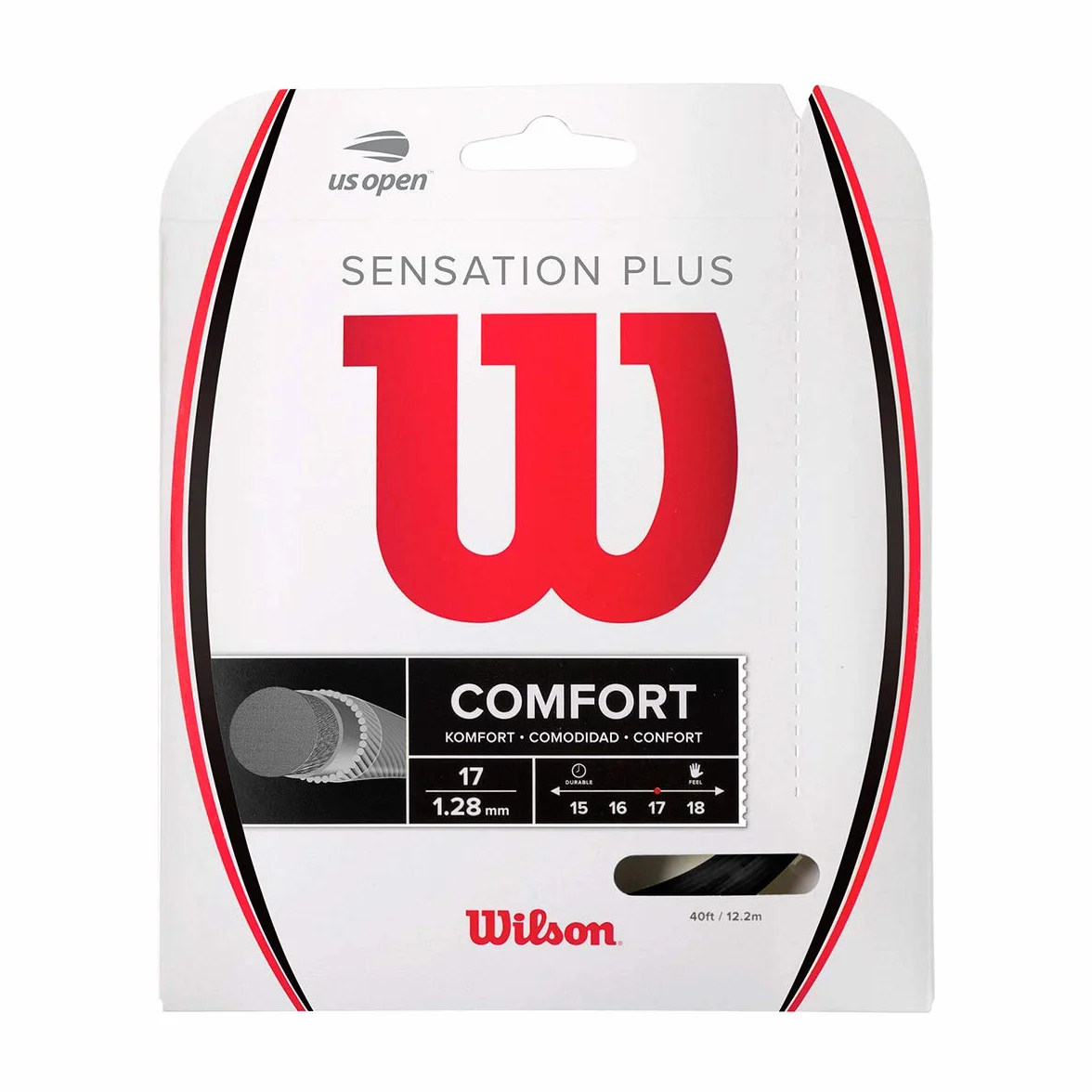 Wilson Sensation Plus struny rakiety 17 czarne