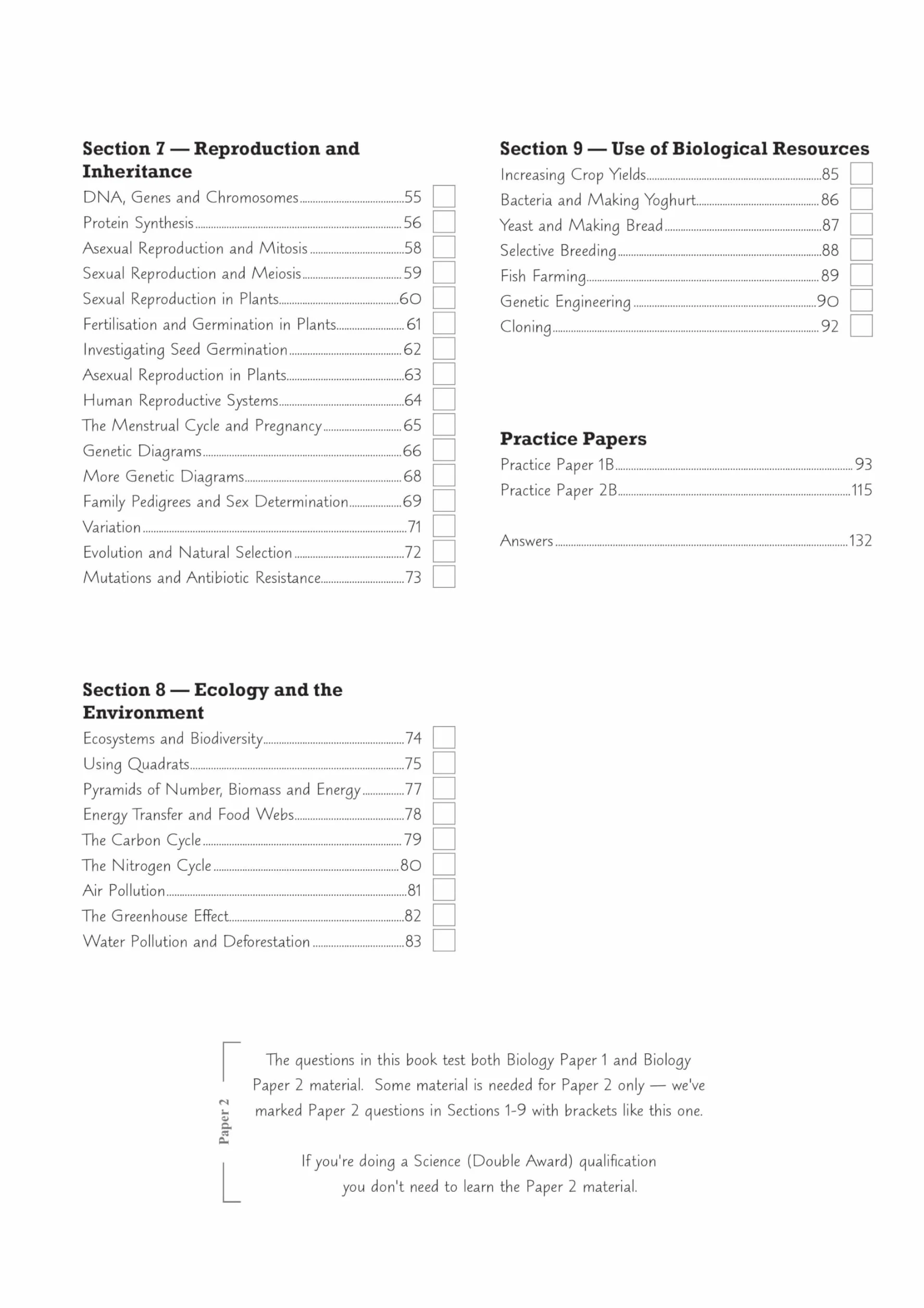 Edexcel International GCSE Biology Exam Practice Workbook (with Answers)