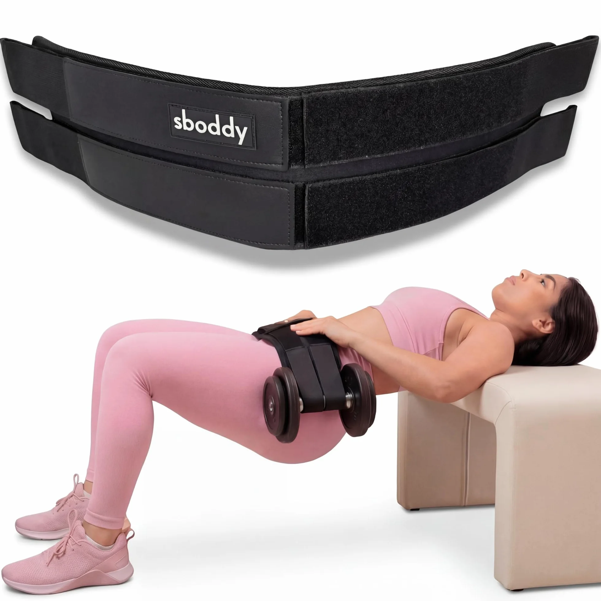 Pas biodrowy do hantli ciężkich, kettlebell, podwójny hak i pętla, sprzęt treningowy