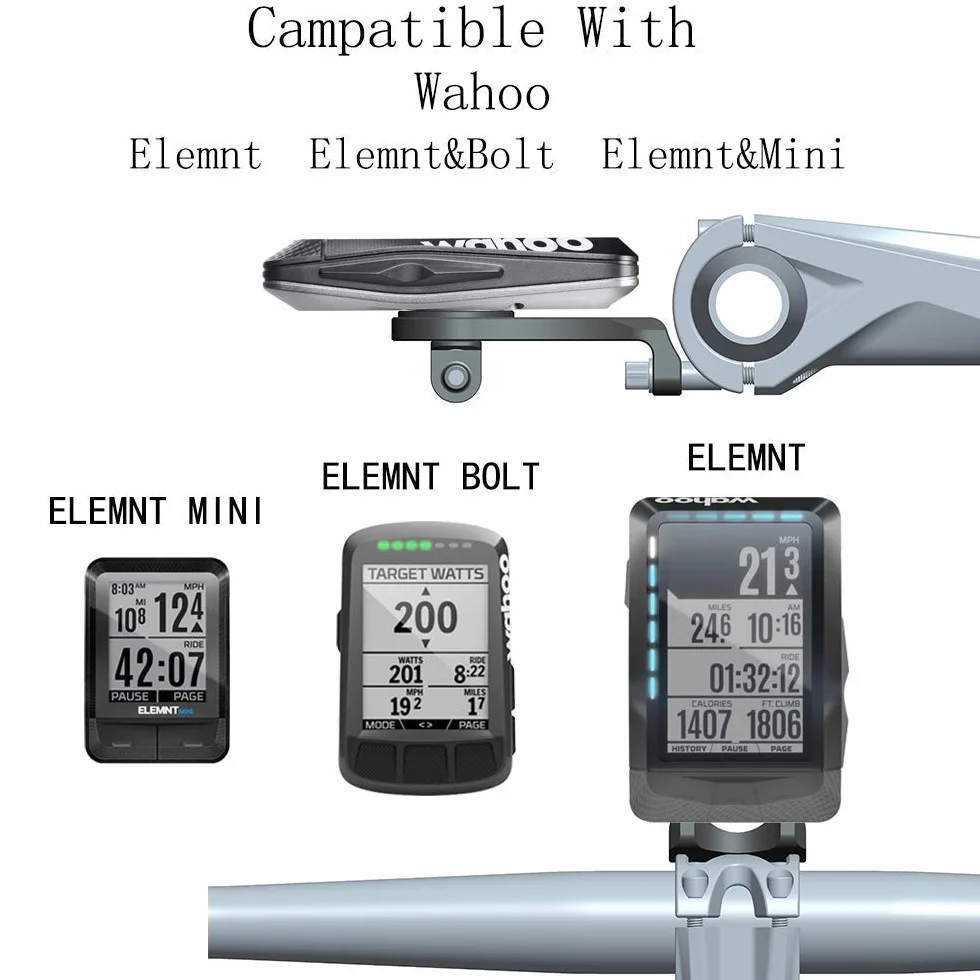 Wahoo Mount - Combo Uchwyt Rowerowy dla Elemnt, Bolt, Mini i Kamery GoPro