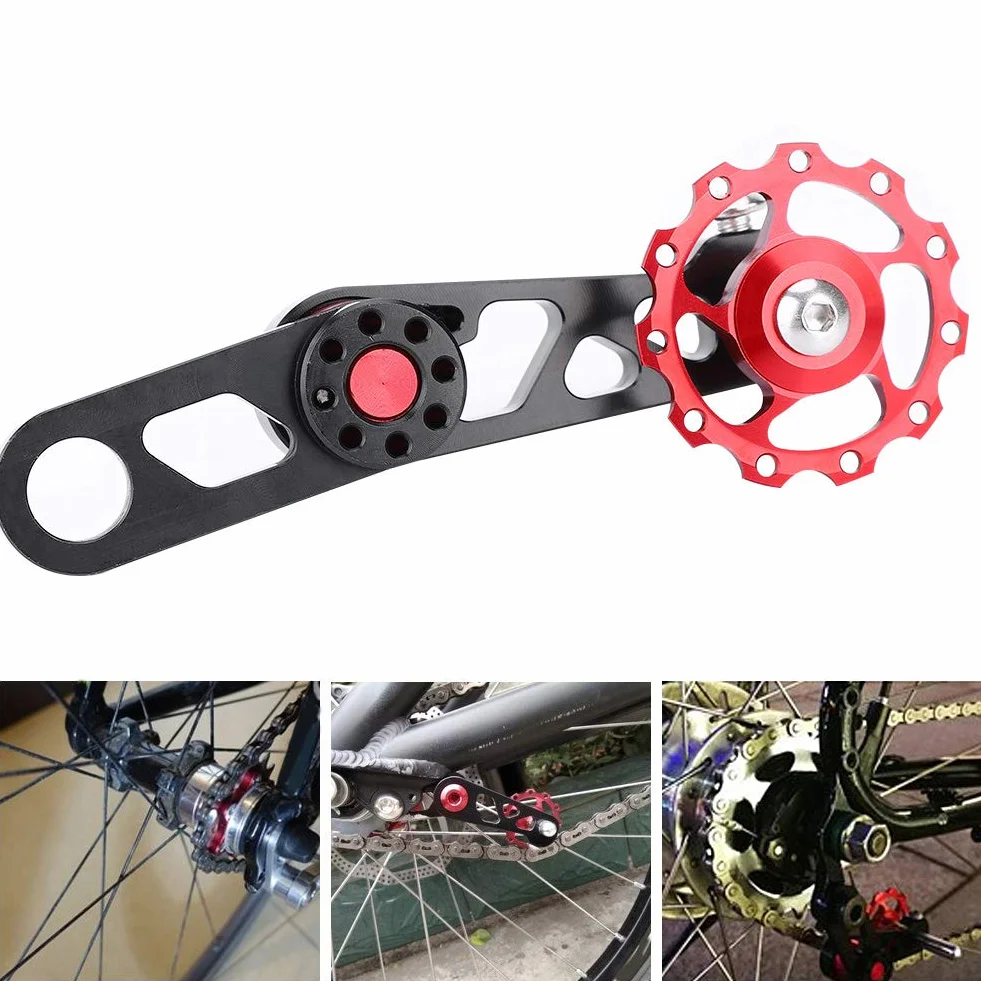Single Speed Bike Regulator łańcucha Zipper Przerzutka Tylna Prowadnica łańcucha do Roweru Składanego