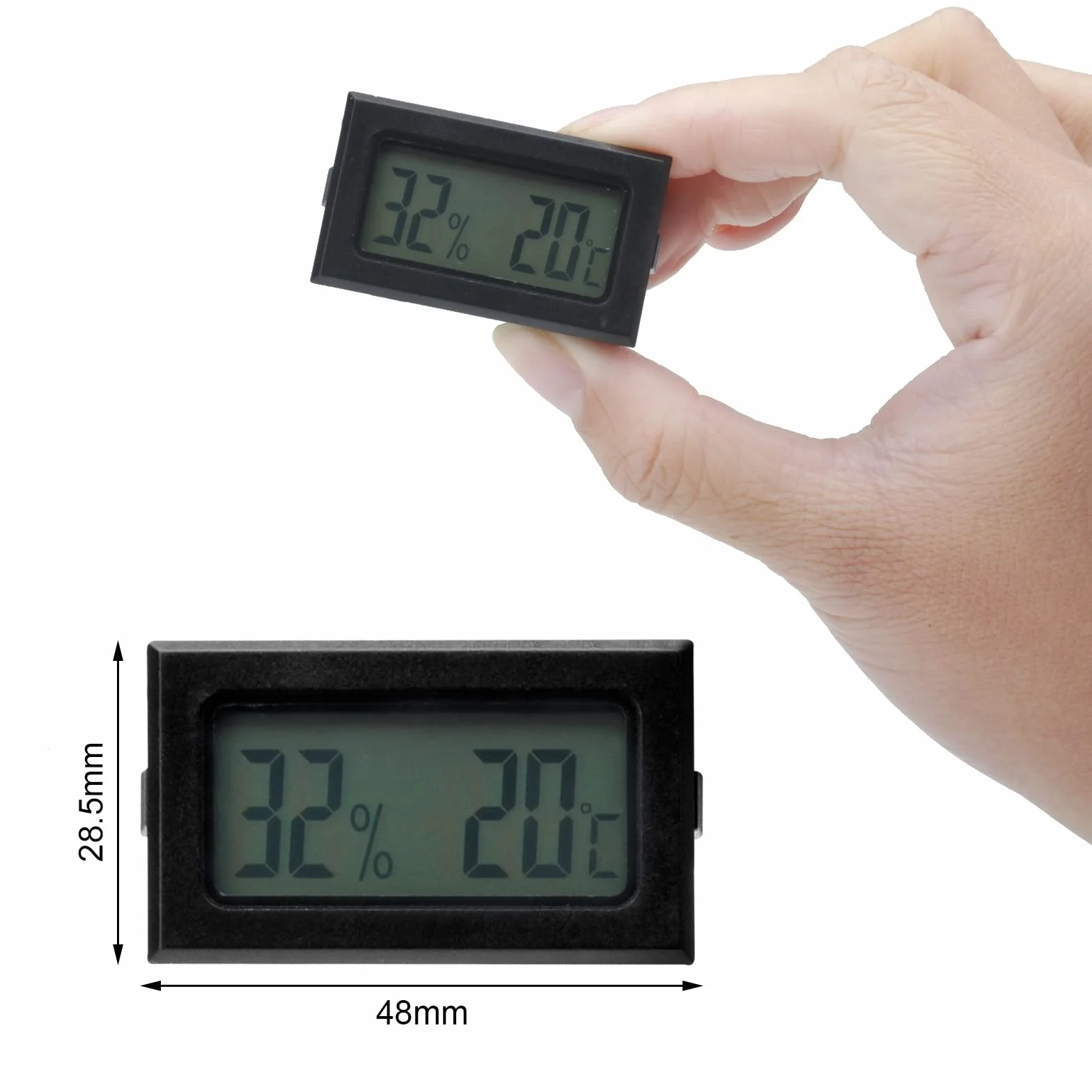 5 Sztuk Mini Cyfrowy Termometr Higrometr LCD - Wewnętrzny Pomiar Temperatury i Wilgotności w Domu, Środowisko dla Szklarni