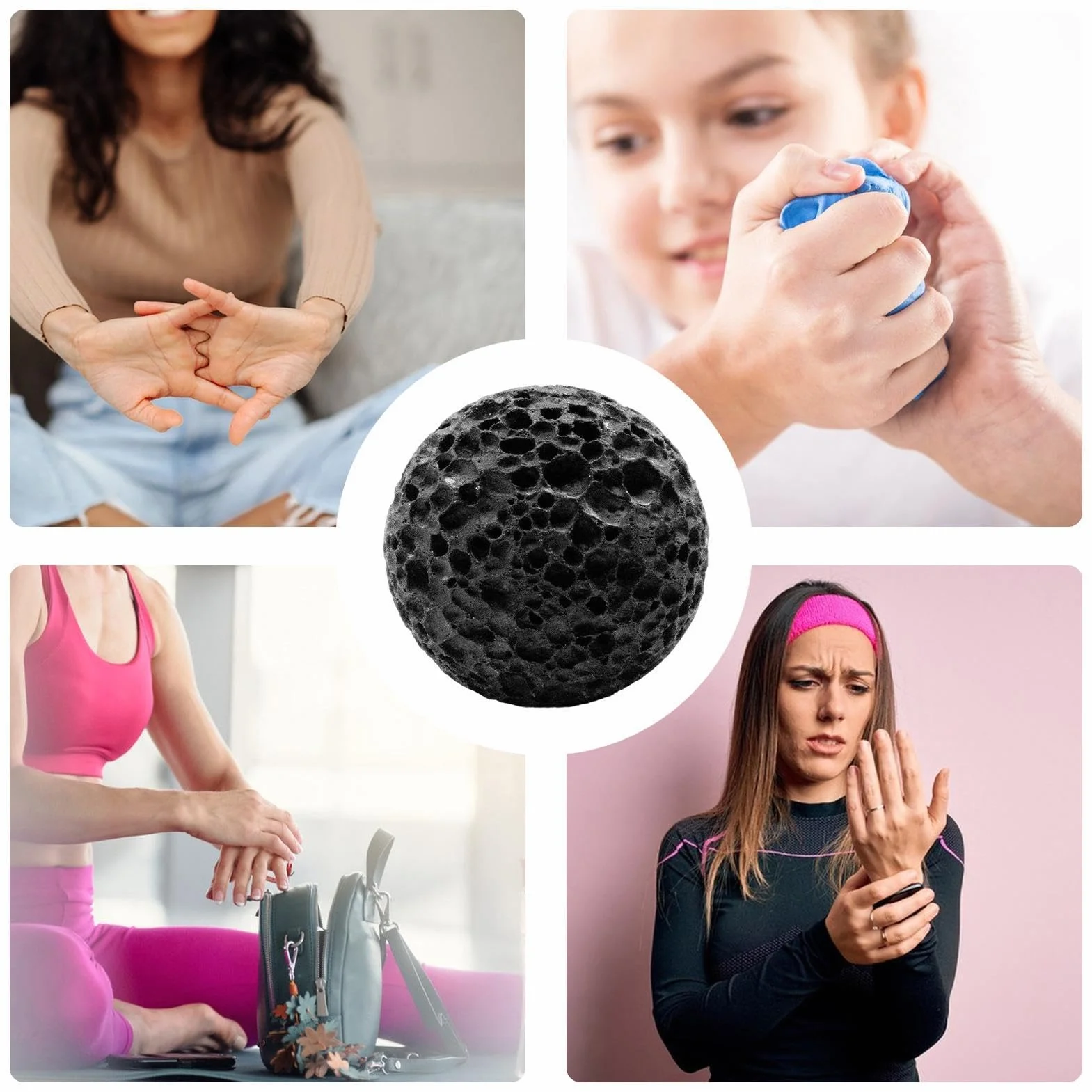 Callus Training Ball Silicone Texture Sweat Resistant Hand Exercise Tool for Climbing Grip Conditioning