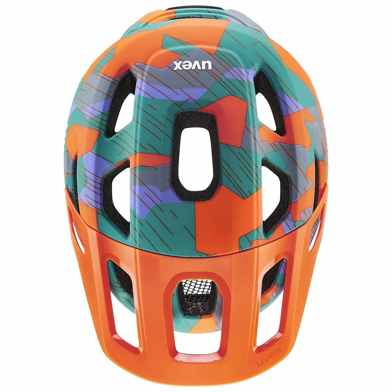 uvex kask rowerowy unisex-dzieci 52-56 cm papaya camo matt