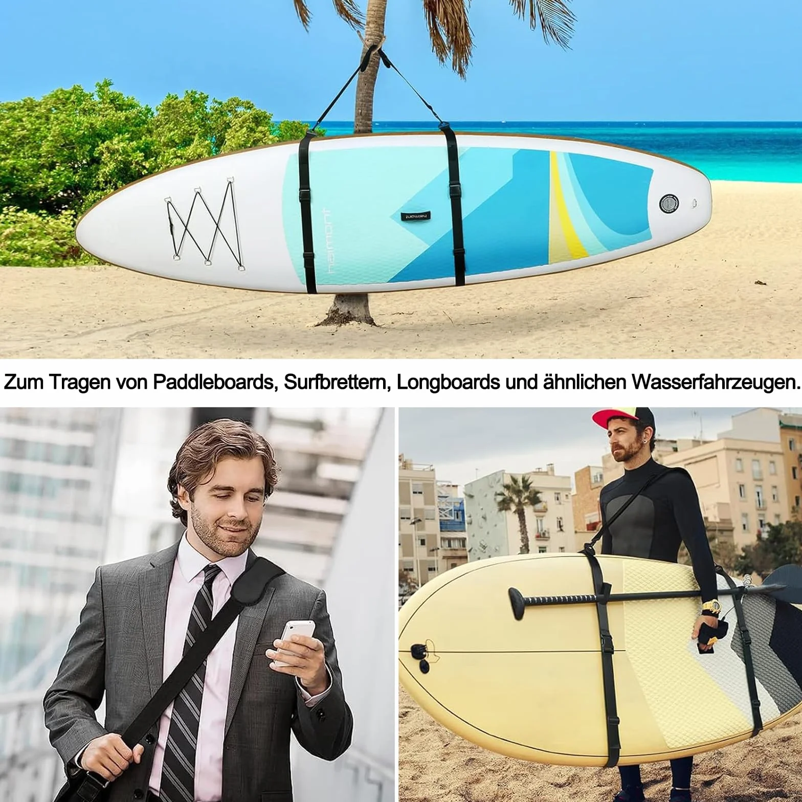 Regulowany pasek do noszenia kajaka deski surfingowej