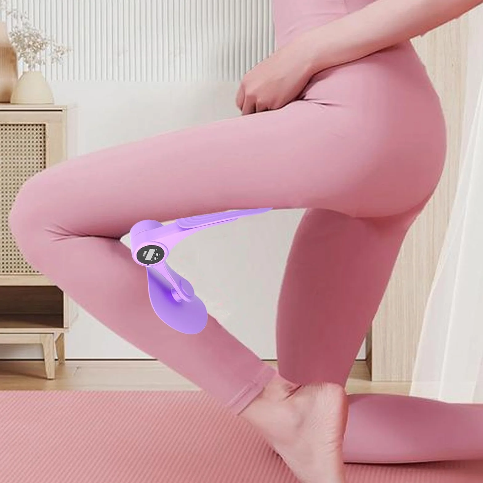 Thigh Masters, Inner Thigh Exerciser, Adjustable Resistance Toner, Hip Leg Chest Exerciser, Muscle Thigh Trainer, Adjustable Resistance Levels Body Workout for Women Men Adults