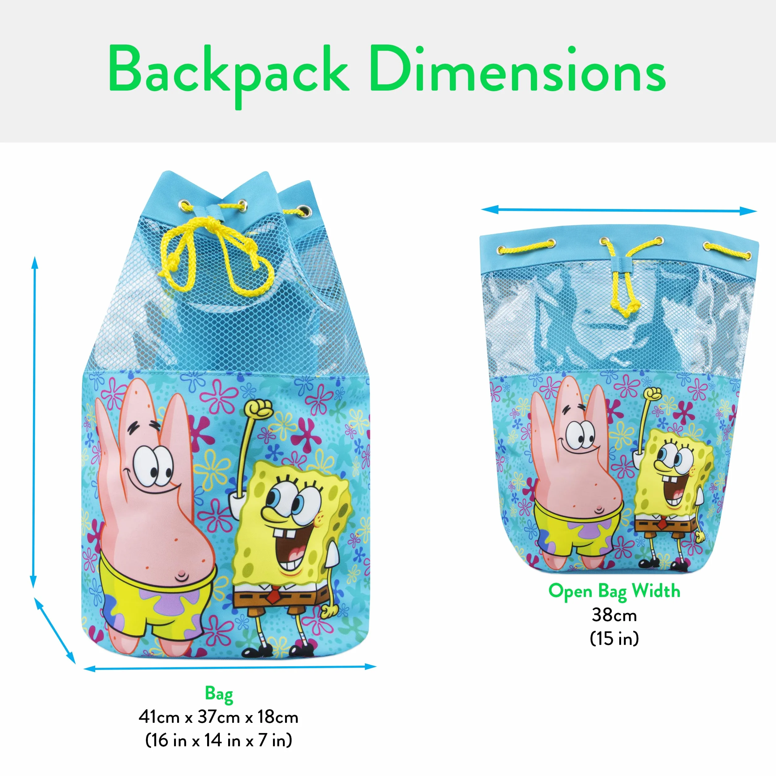 SpongeBob SquarePants Torba na Basen Plecak Niebieski