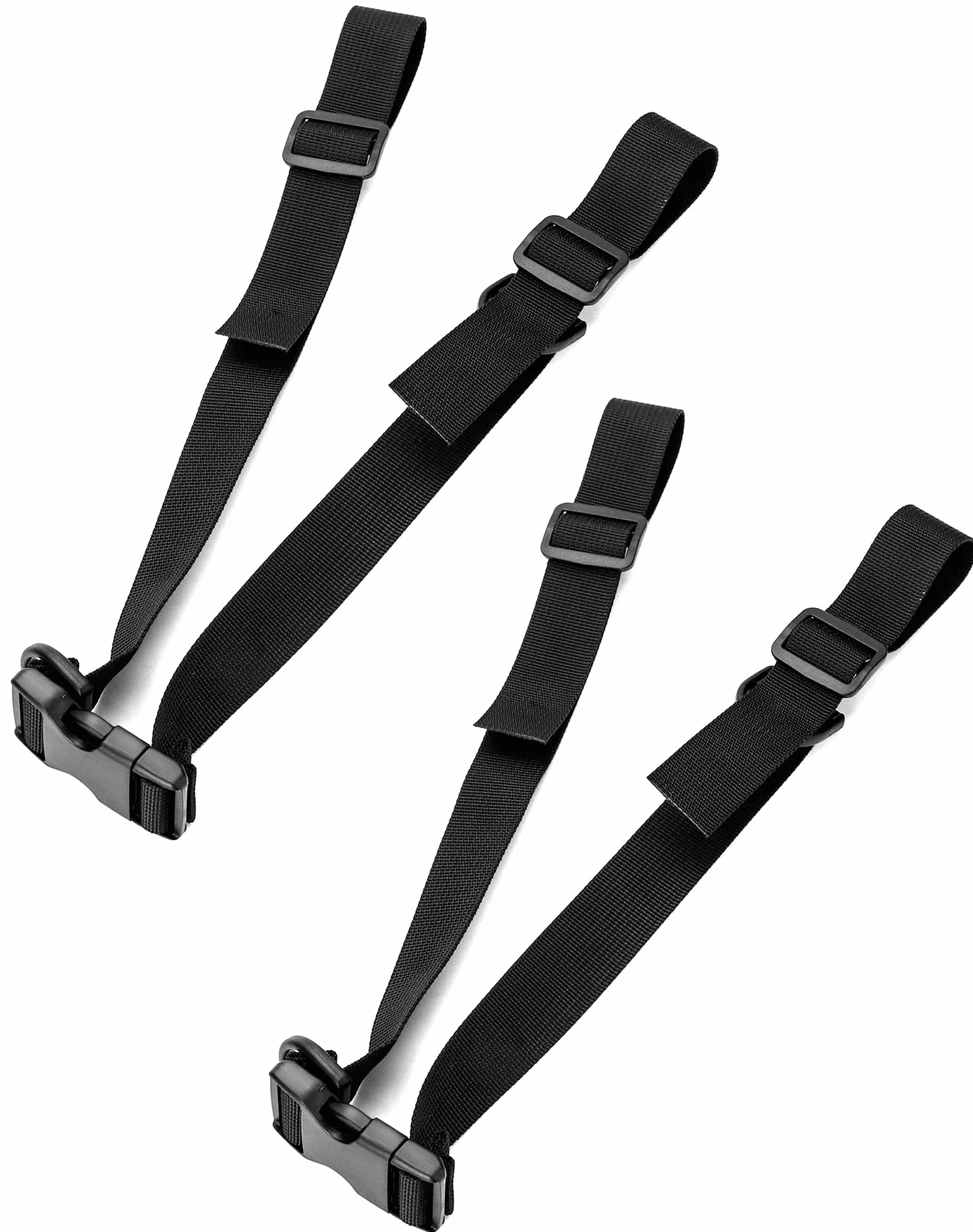 QWORK regulowany pasek na klatkę piersiową do plecaka czarny 25-70 cm
