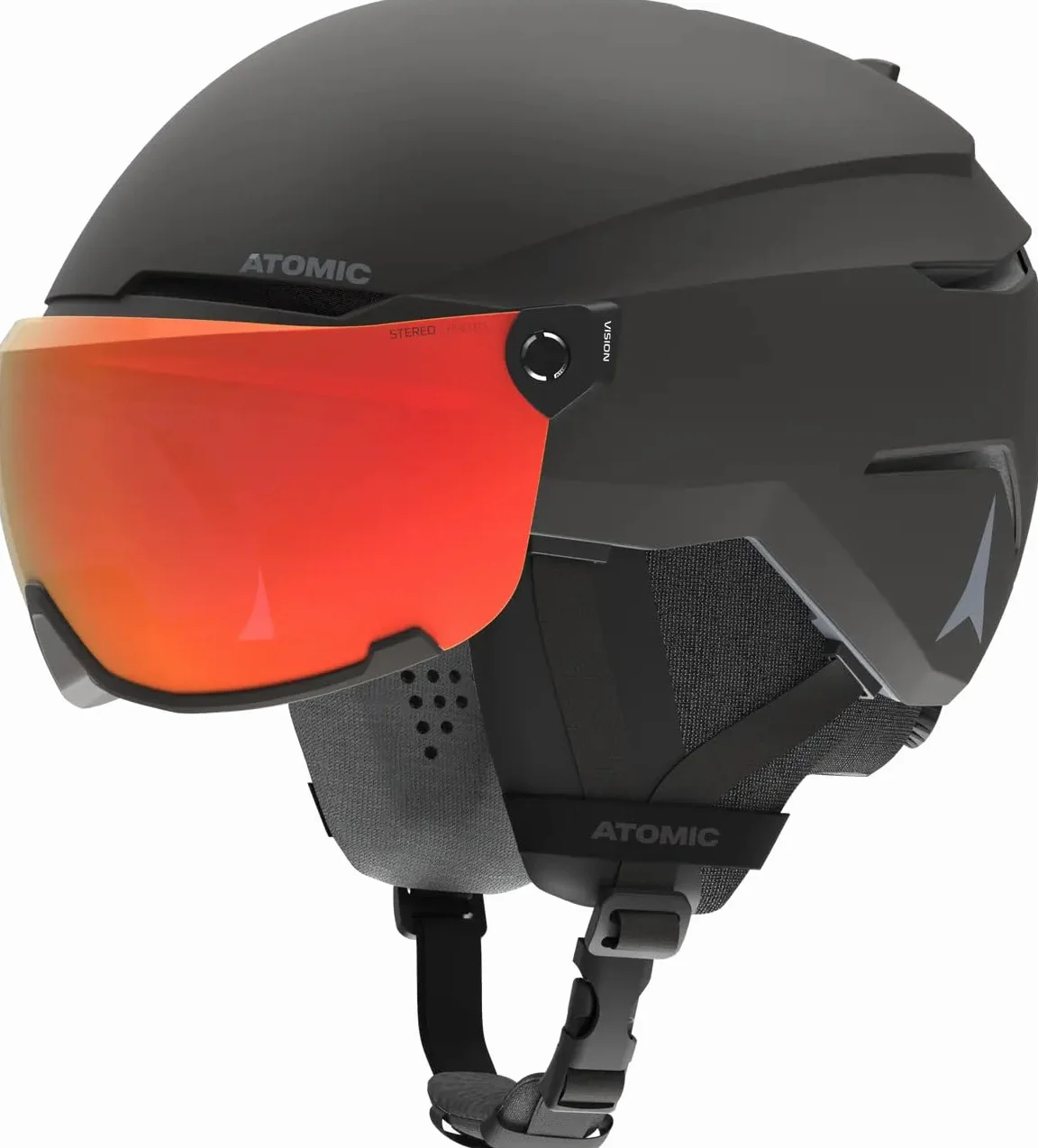 ATOMIC Savor Visor kask narciarski ze zdjęciem, z wizjerem, rozmiar S, maksymalna absorpcja wstrząsów, system wentylacji Active Aircon, powłoka lustrzana zapewnia dobrą widoczność
