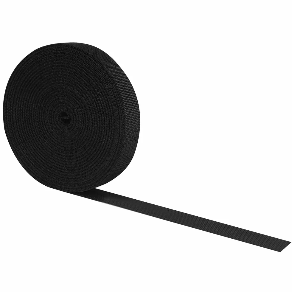 RETON Czarny nylonowy pasek parciany 20mm 9.1m