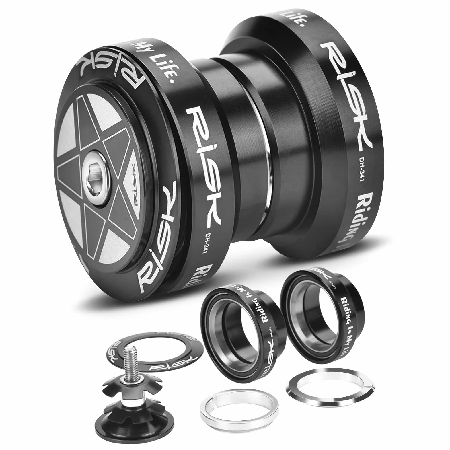 Yosoo Health Gear Zestaw słuchawkowy rowerowy ze stopu aluminium 28,6 mm