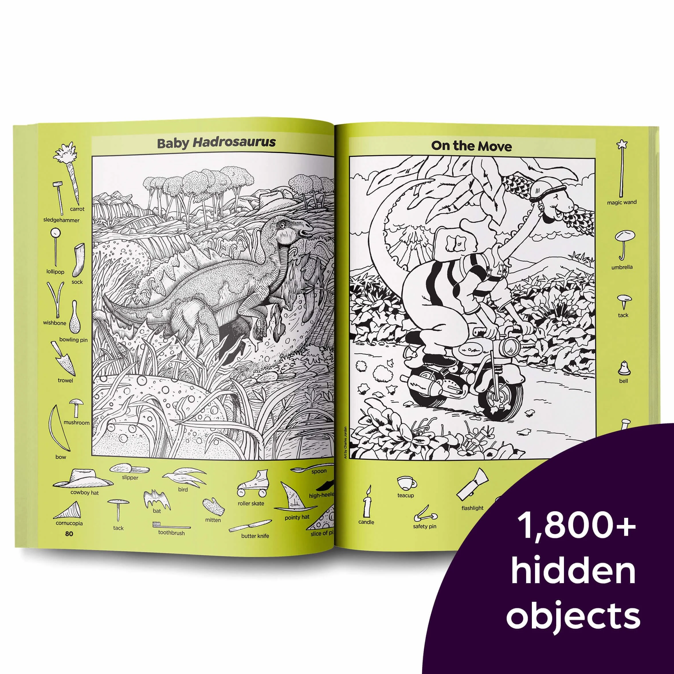 Dinosaur Puzzles: Roaring Fun Hidden Pictures Puzzles with T-Rex, Fossils and More for Kids Ages 6-12, Over 1,900 Hidden Objects for the Ultimate Dino-Themed Activity Book