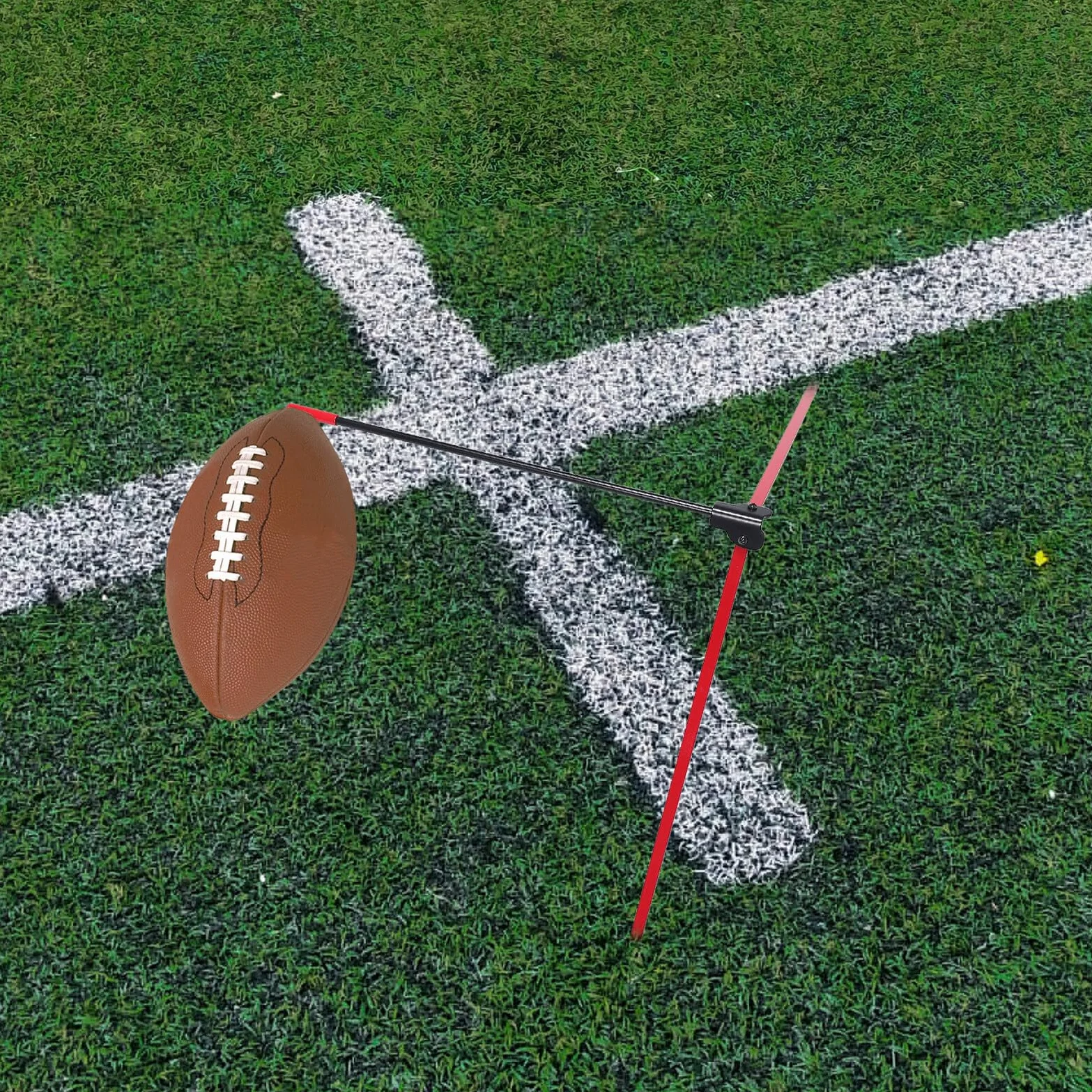 WOONEKY Non-slip Portable Football Kicking Tee Stand Weather-resistant Adjustable Place Kicker Holder