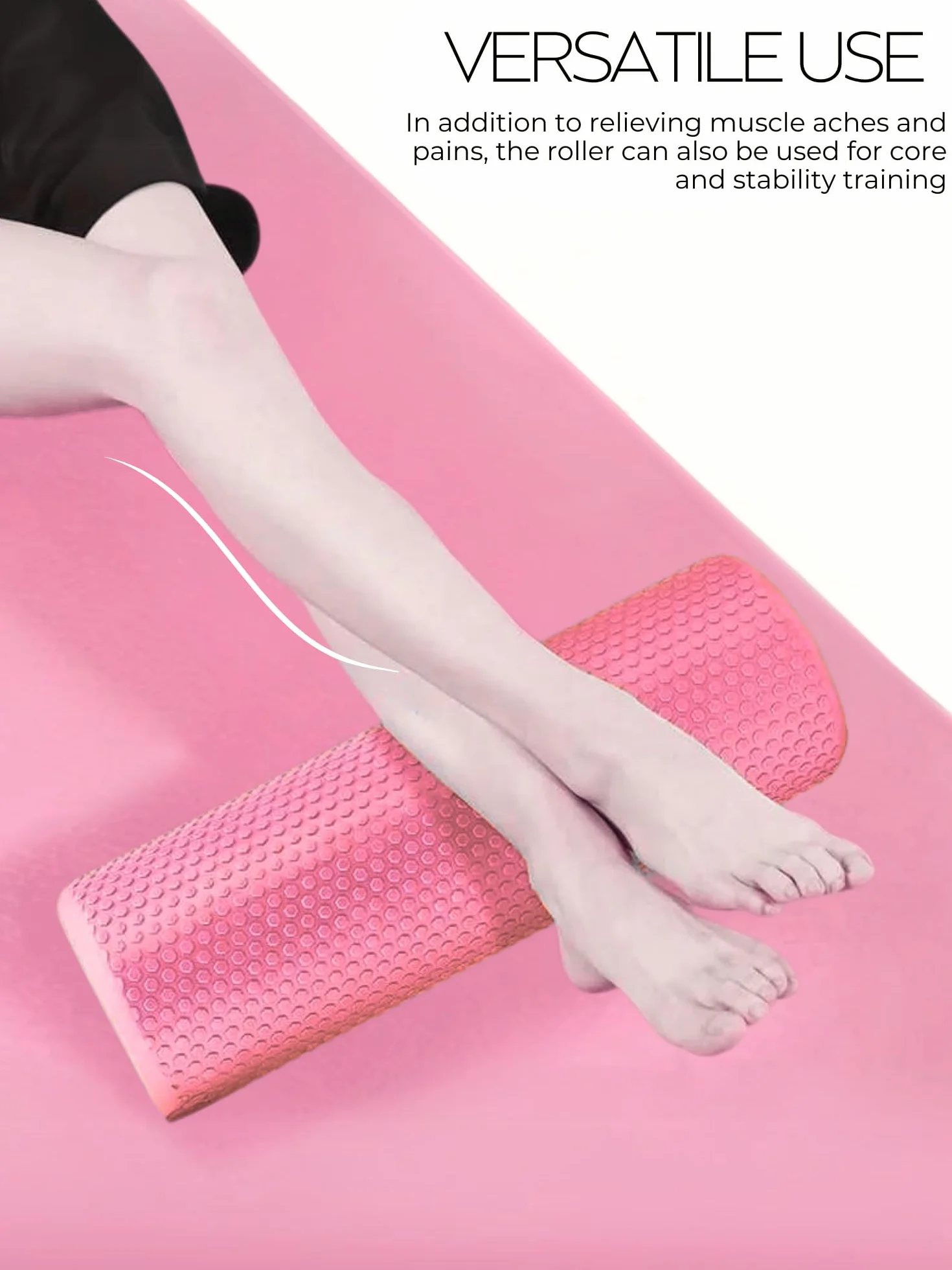 Wałek Piankowy do Masażu Mięśni 45x15cm Foam Roller Cylinder