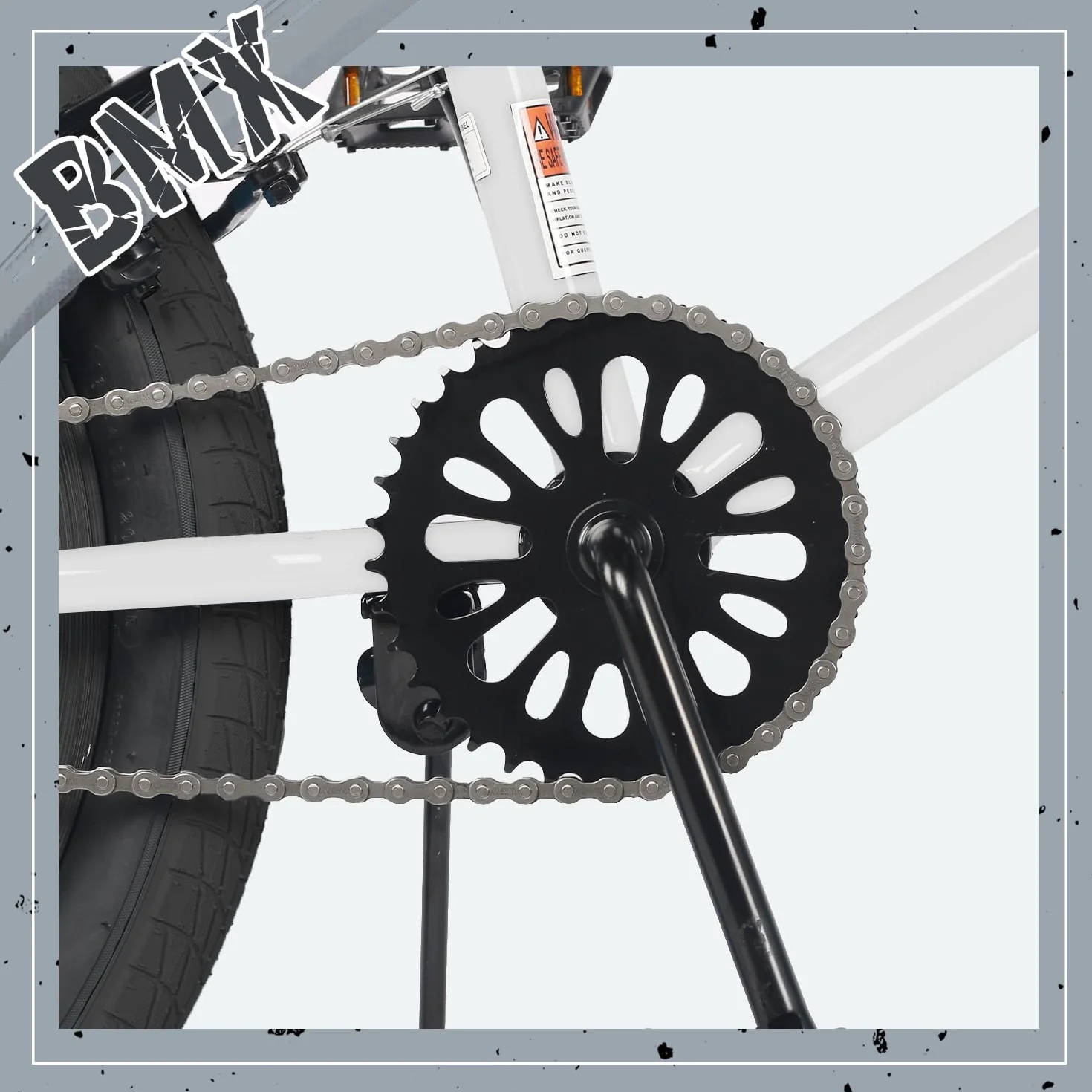 AVASTA 18" Rower BMX Freestyle dla Dzieci Biały