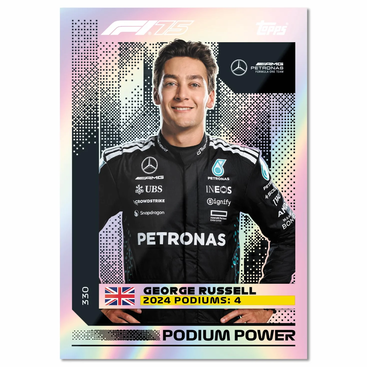 Topps Turbo Attax Formula 1 2025 – Diamond Edition Mega Tin – zawiera 66 kart, w tym 6 kart LE i 5 ekskluzywnych elementów. Legend Relics w puszkach na szczęście