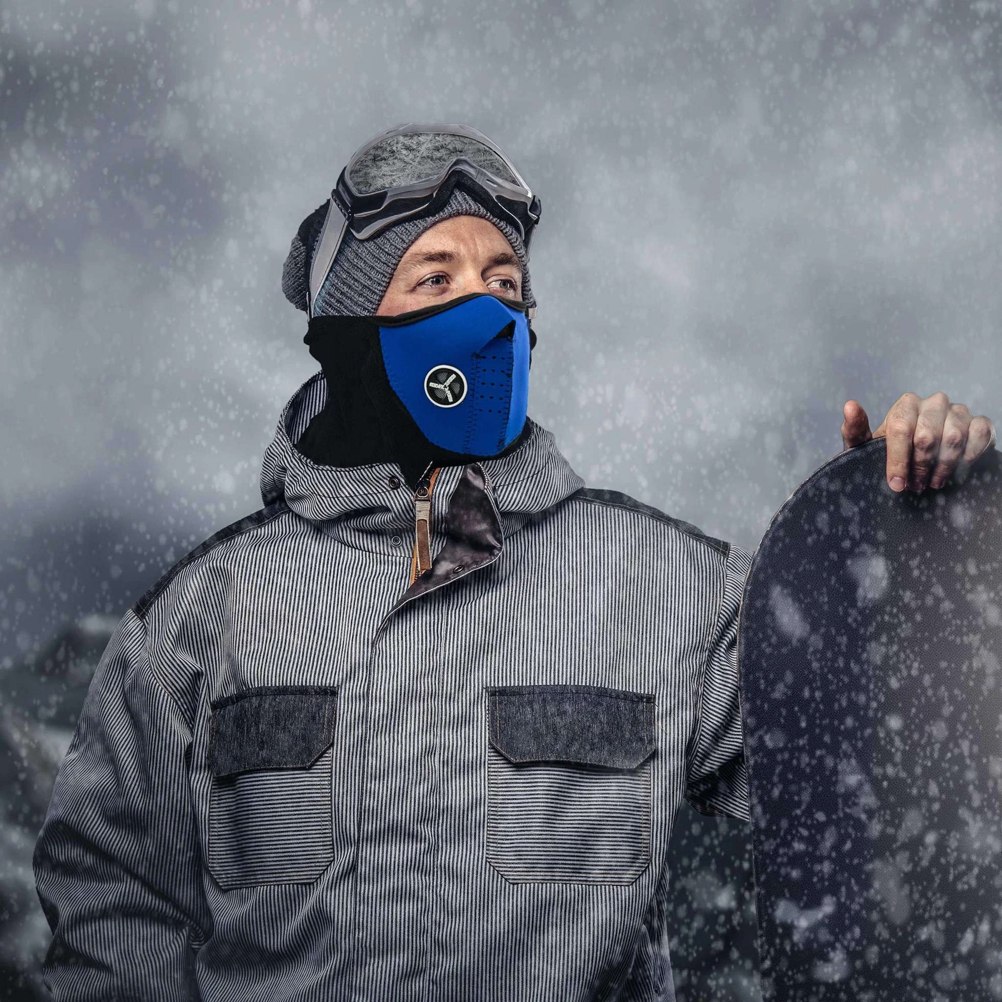 TRIXES Neoprenowy ocieplacz na pół twarzy i szyi do narciarstwa snowboardu