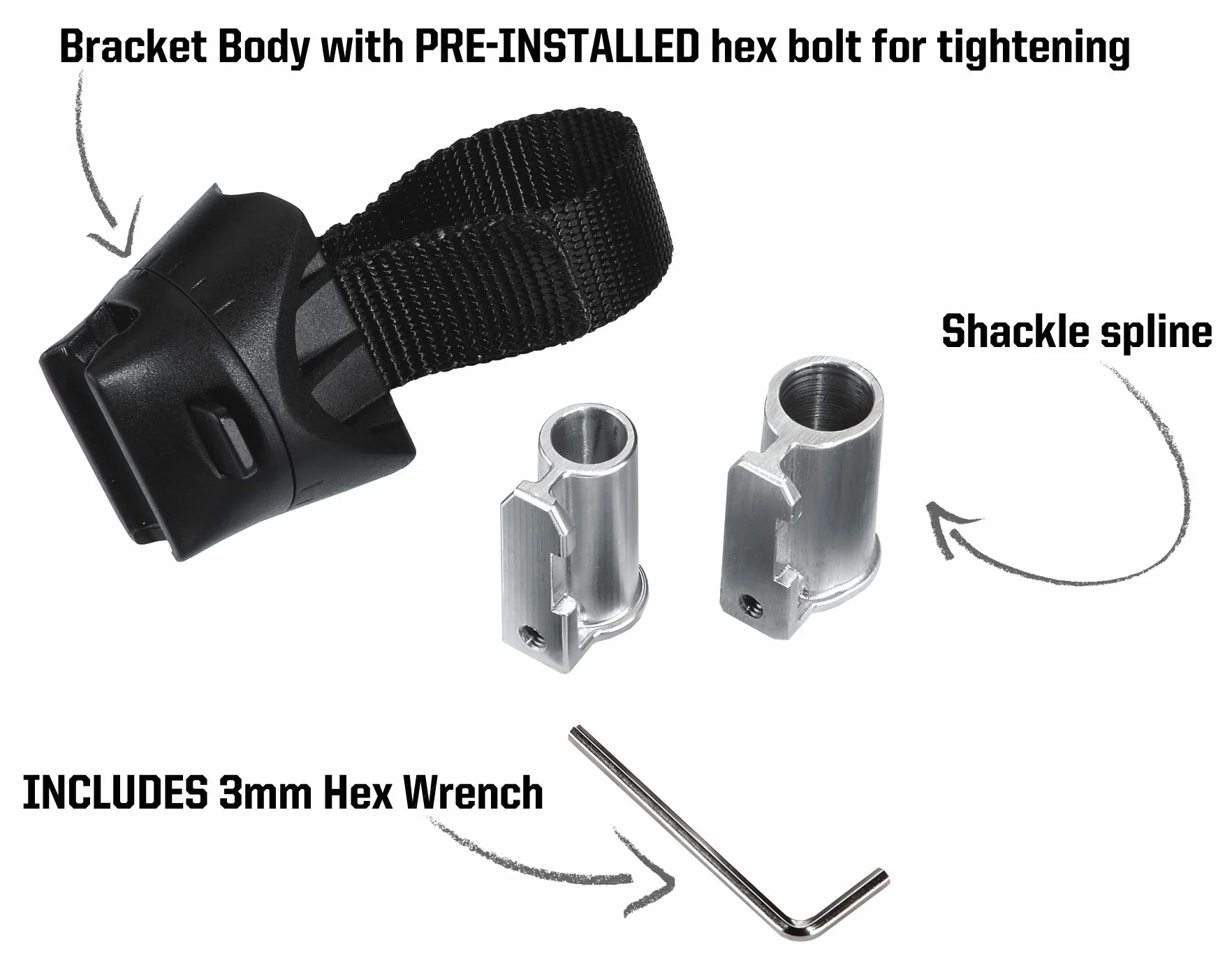 Kryptonite Transit FlexFrame-U Uchwyt rowerowy do zapięć U-Lock 13-16 mm czarny