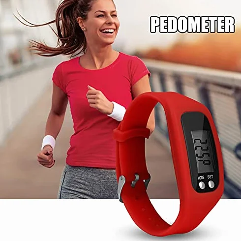 Krokomierz Zegarek z Wyświetlaczem LCD Fitness Tracker Opaska Cyfrowy Licznik Kroków