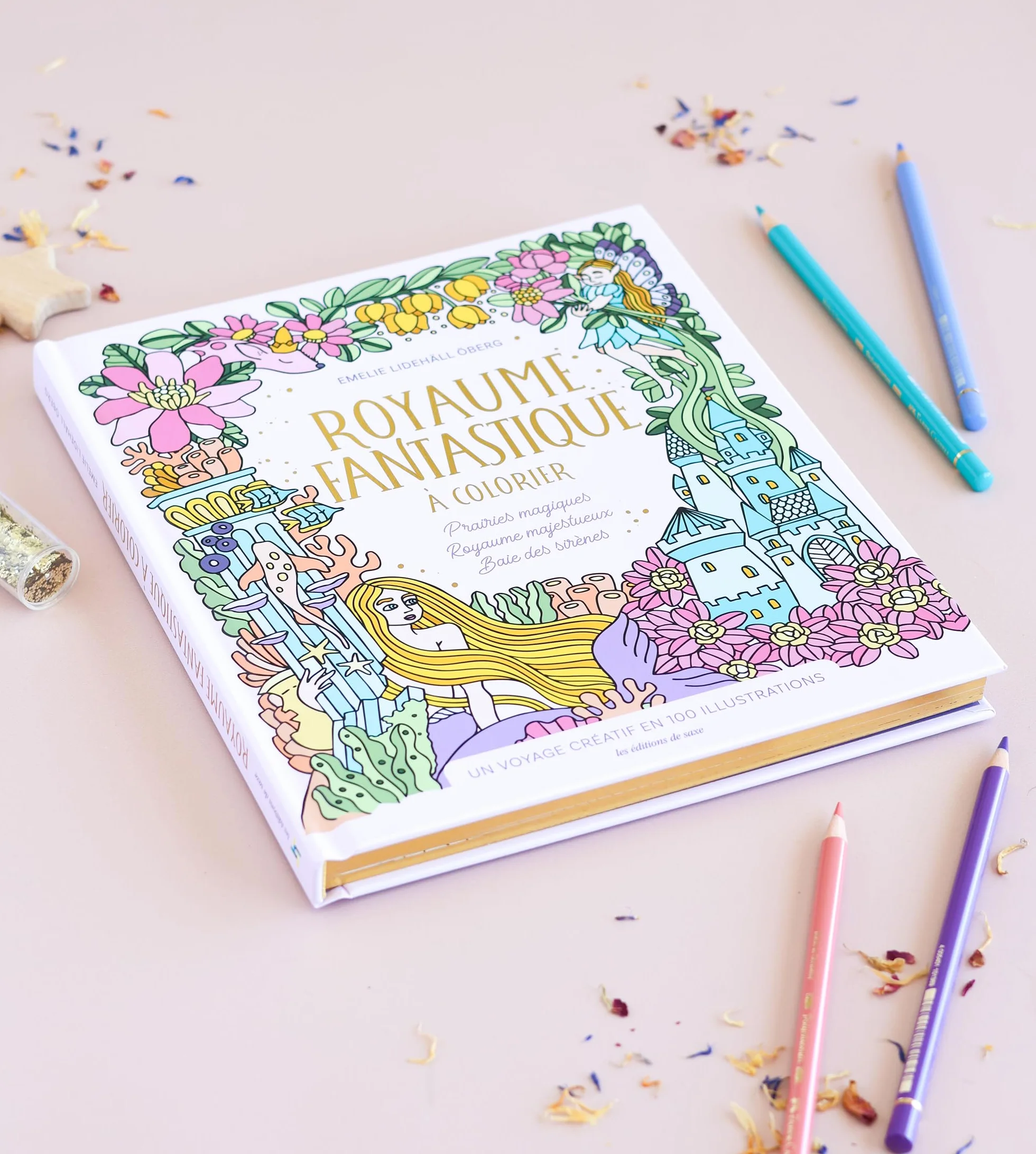 Royaume fantastique à colorier: Prairies magiques, Royaume majestueux, Baie des sirènes
