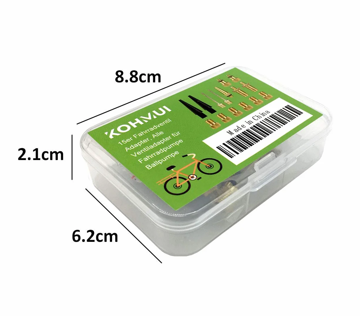 Adapter do wentyli rowerowych 15 sztuk SV AV DV Dunlop francuski wentyl samochodowy z pierścieniem uszczelniającym