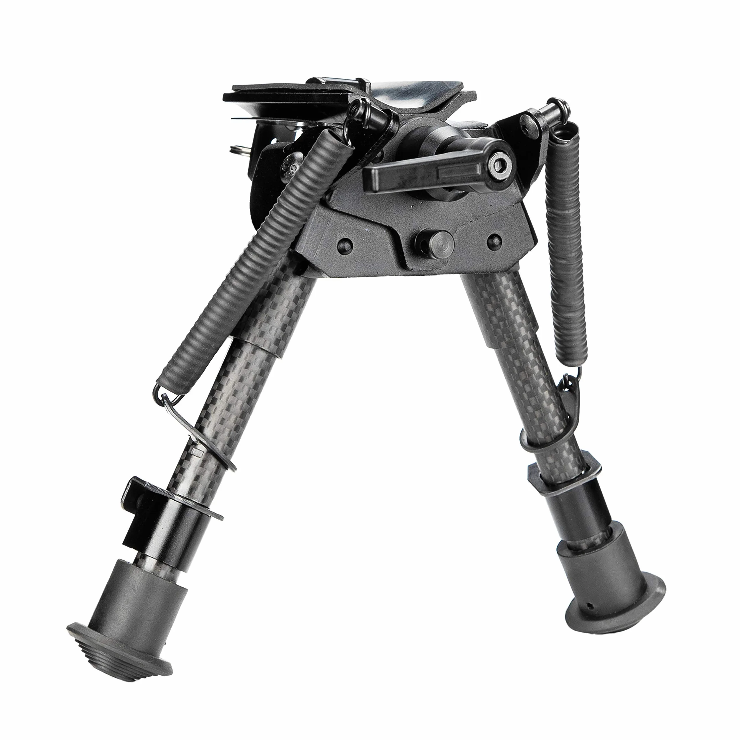 15-23 cm regulacji wysokości Bipod Carbon do broń Taktyczne dwójnóg składane nacięte nogi obrotowe z dźwignią blokującą