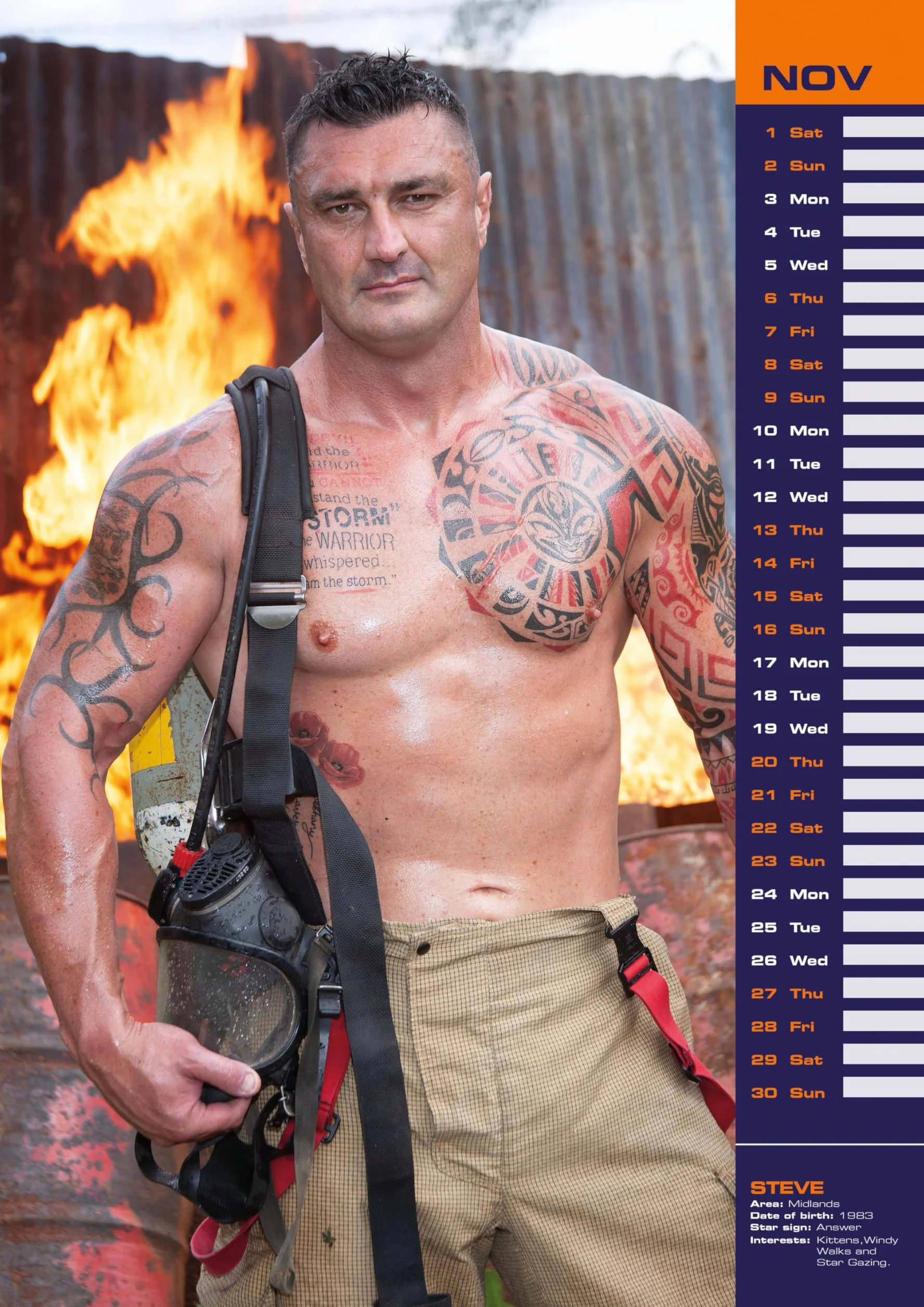Fire Fighters – Feuerwehrmänner 2025 – A3-Posterkalender: Original Carousel-Kalender [Mehrsprachig] [Kalender]