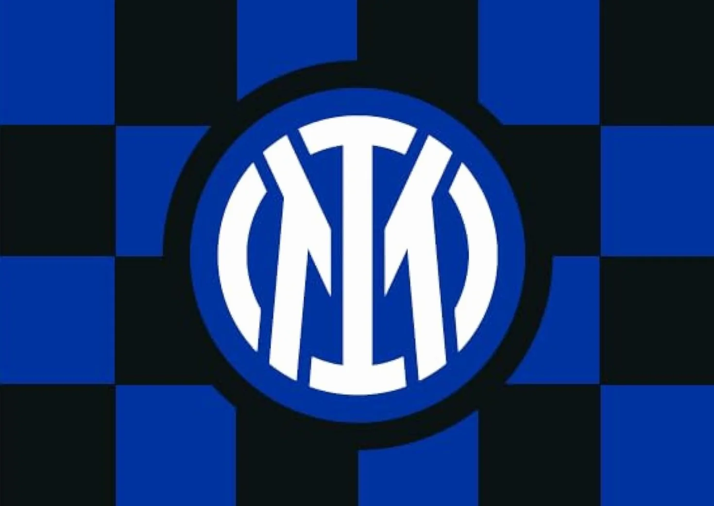 Inter Flaga 70 x 50 cm z logo na środku