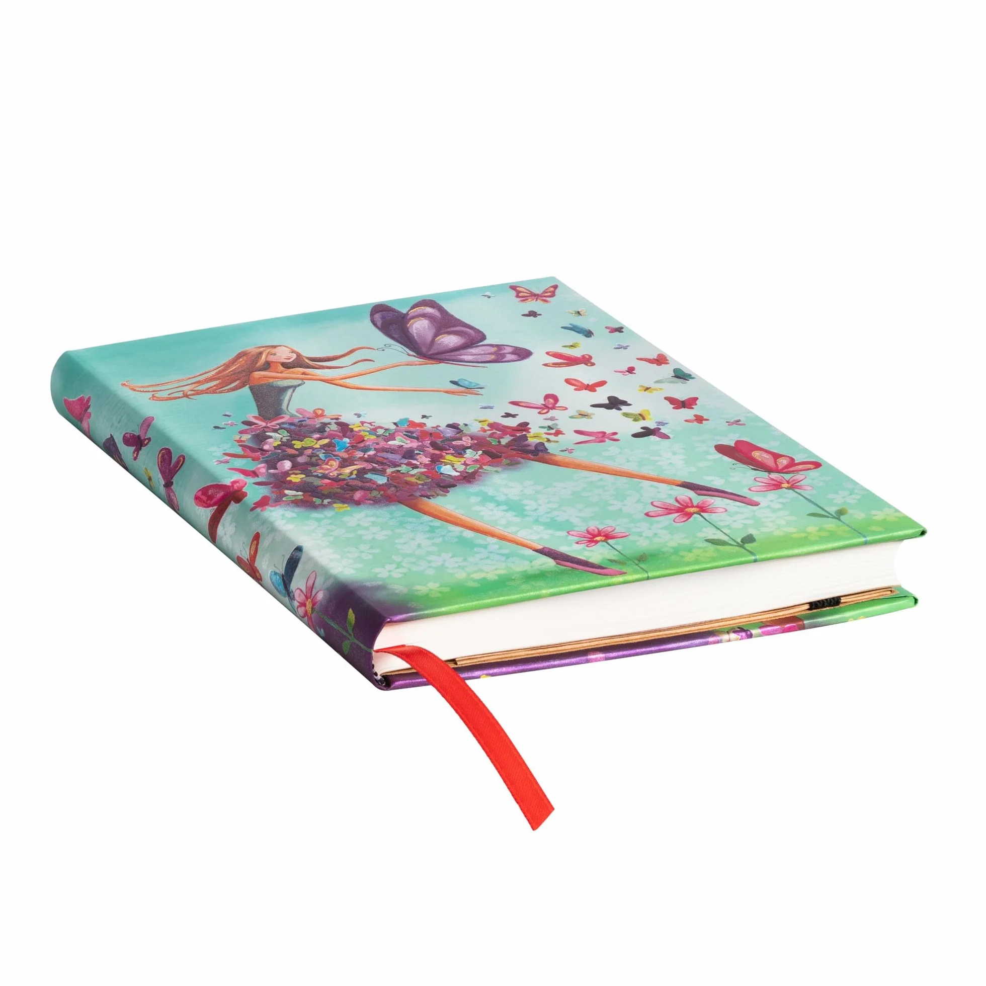 Paperblanks - Summer Butterflies - Mila Marquis Collection - Midi - Lined - Elastic Band Closure - 120 Gsm