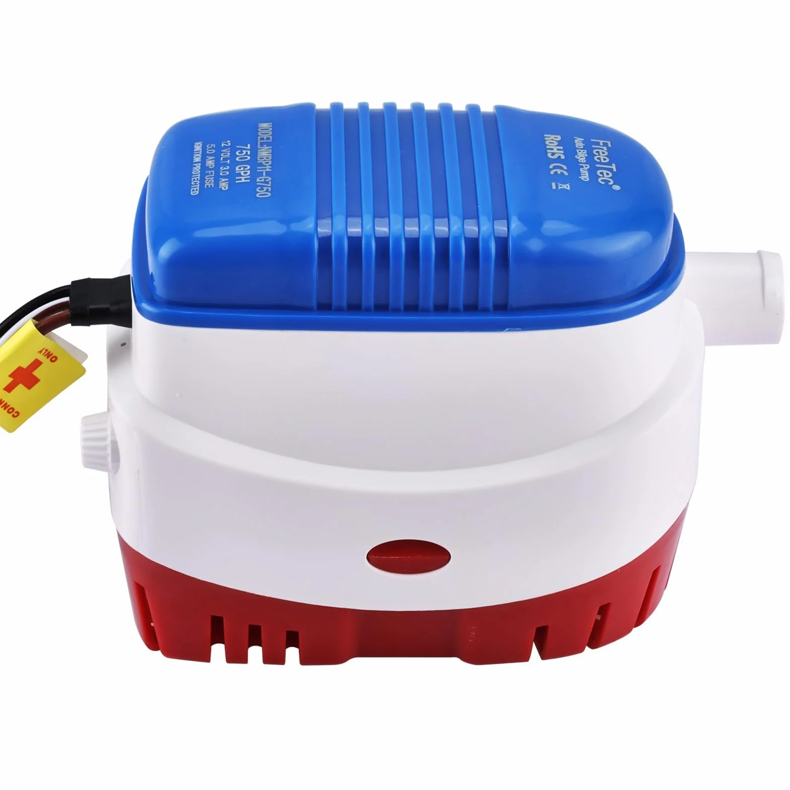 FreeTec Pompa zęzowa 12 V 47 LPM automatyczna z przełącznikiem pływakowym