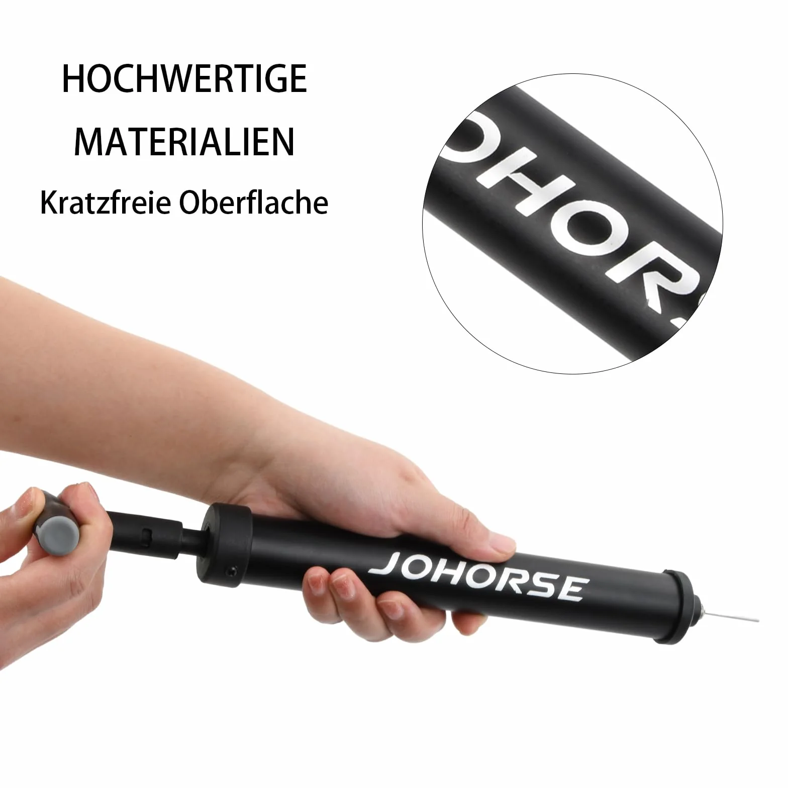 Great Ball Pump, pompka do piłki nożnej, czarna, z 1 igłą i 1 wężem, do koszykówki, piłki nożnej, siatkówki i innych nadmuchiwanych produktów