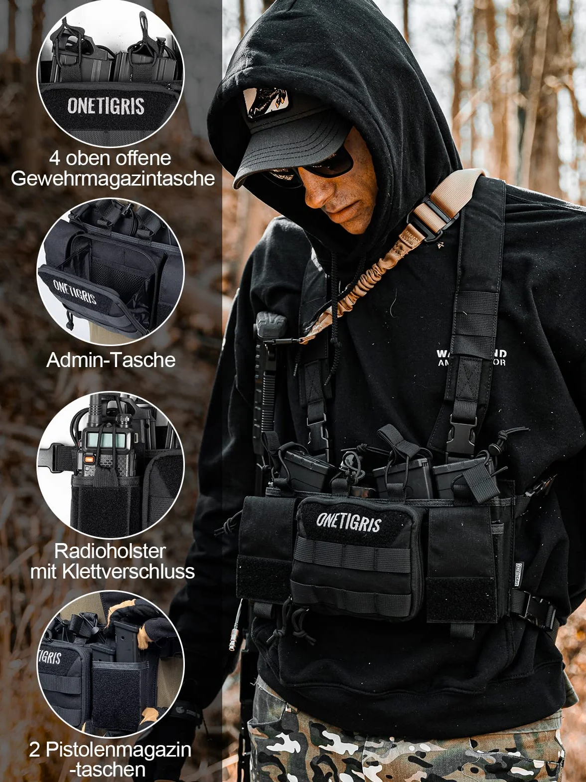 OneTigris Kamizelka Taktyczna Regulowana Wodoszczelna Airsoft