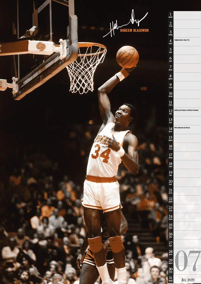 Basketball Legends 2019 Calendar
