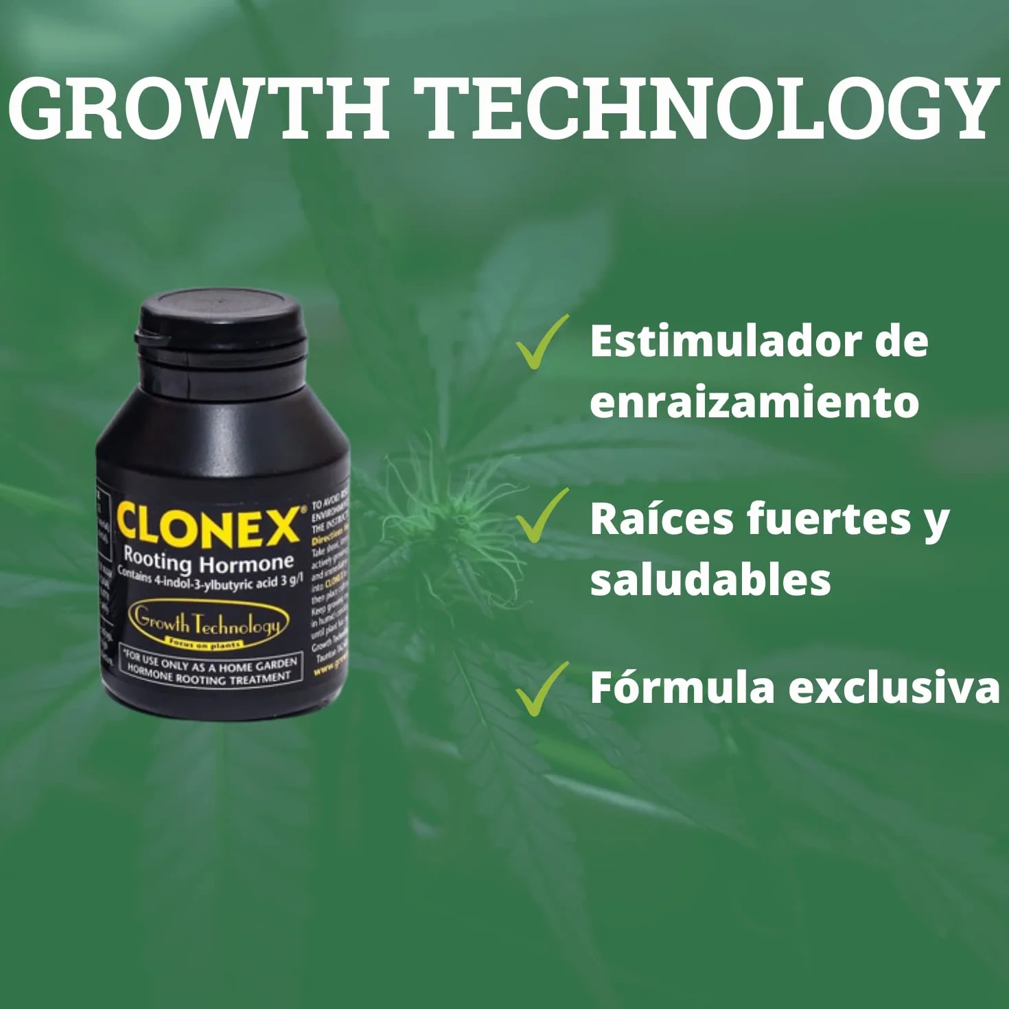 GROWMANIA Clonex Root Gel 50ml - Naturalny aktywator korzeni - Rooting sadzonek - Pomoc w uprawie korzeni roślin i roślin