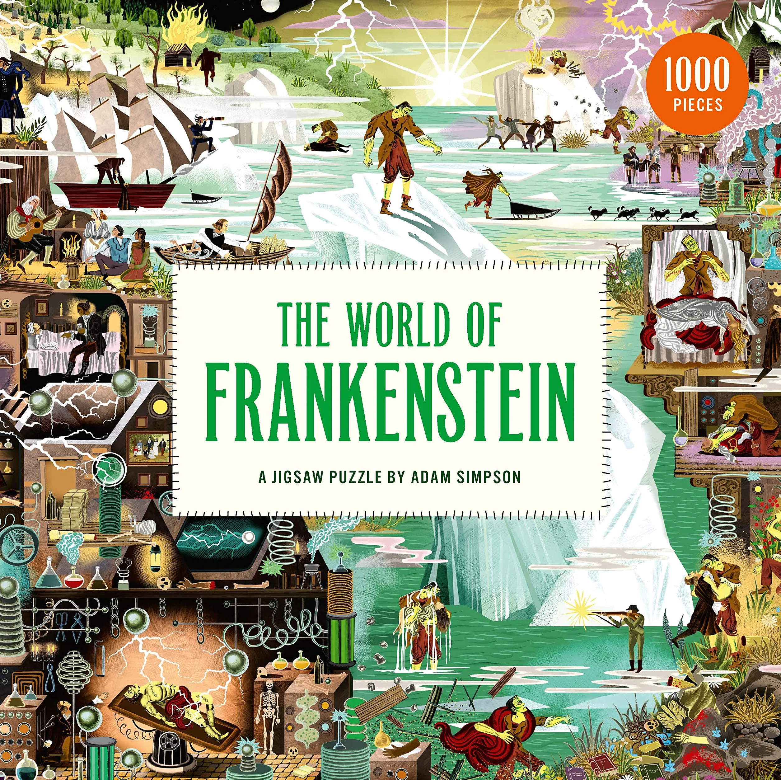 The World of Frankenstein A Jigsaw Puzzle by Adam Simpson /anglais