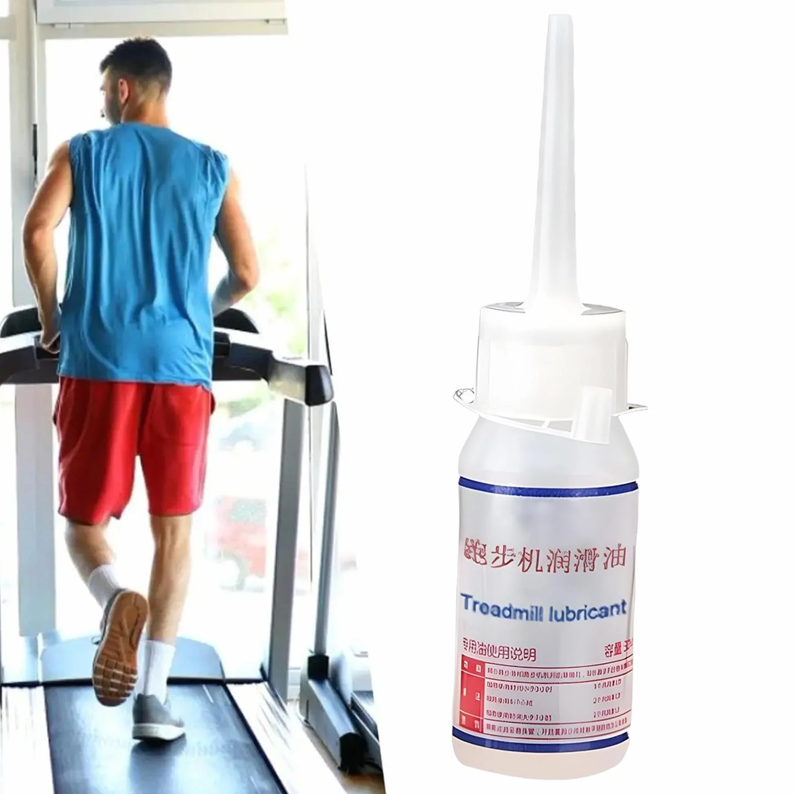 Olej silikonowy do bieżni 30 ml, smar do akcesoriów fitness