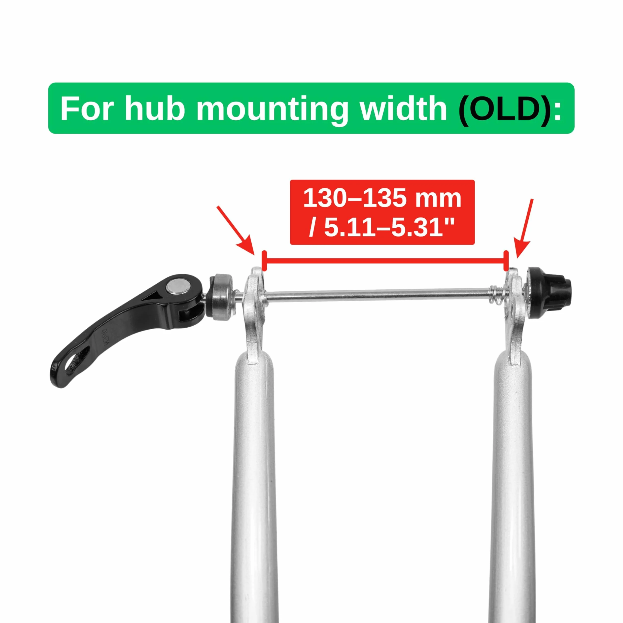 Your Day Mate Zestaw szybkomocujących, oś wtykowa do roweru wyścigowego, MTB, trekkingu, szybkie zapięcie do roweru z tyłu z przodu, napinacz do roweru dwukołowego