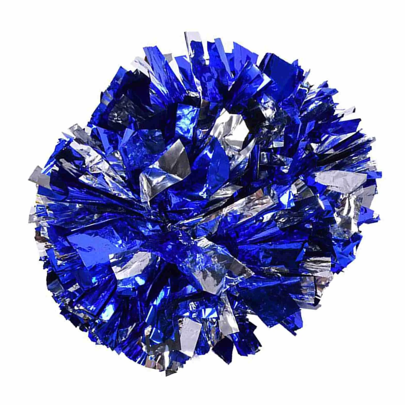 Pompony Cheerleaderki Srebrne Niebieskie Wiele Kolorów Tworzywo Sztuczne 1 szt.
