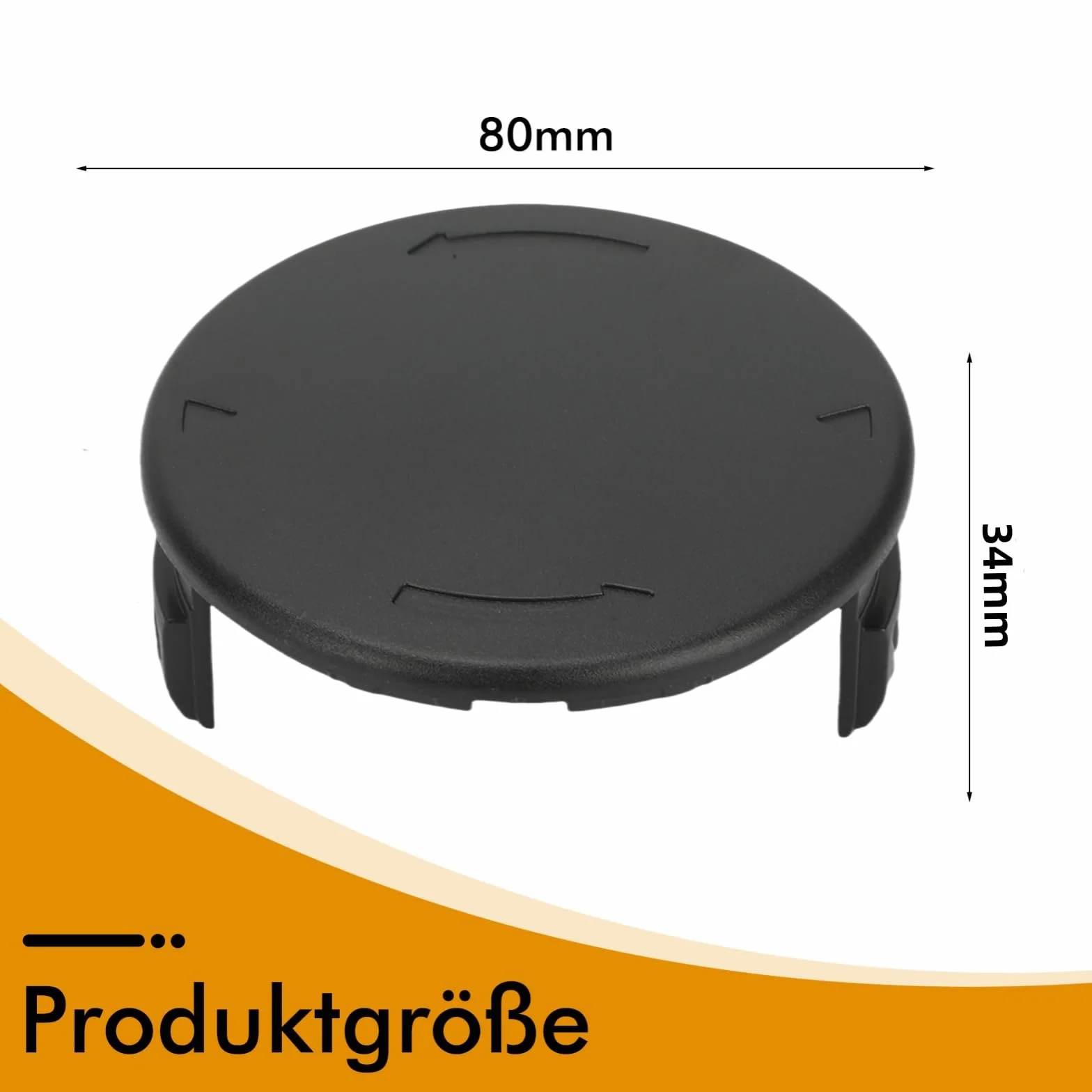 Pokrywa szpuli pasująca do akumulatorowych elektrycznych podkaszarek do trawy Parkside LIDL PRT 550 A1, PRT 550 A2, PRT 550 A3, PRT 550 A5, PRTA 20-Li B2, PRTA 20-Li C3, osłona szpuli (3