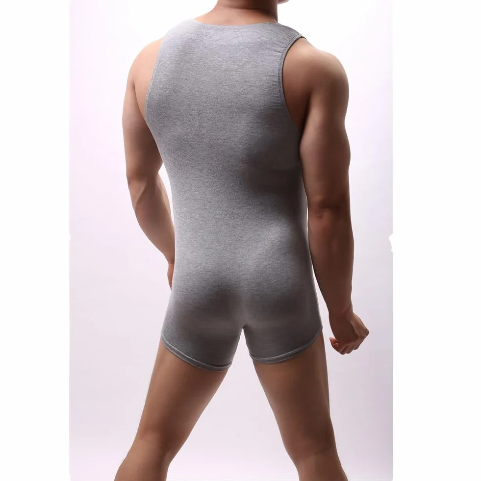 Męski kombinezon wrestling singlet bawełniany modal Leotard