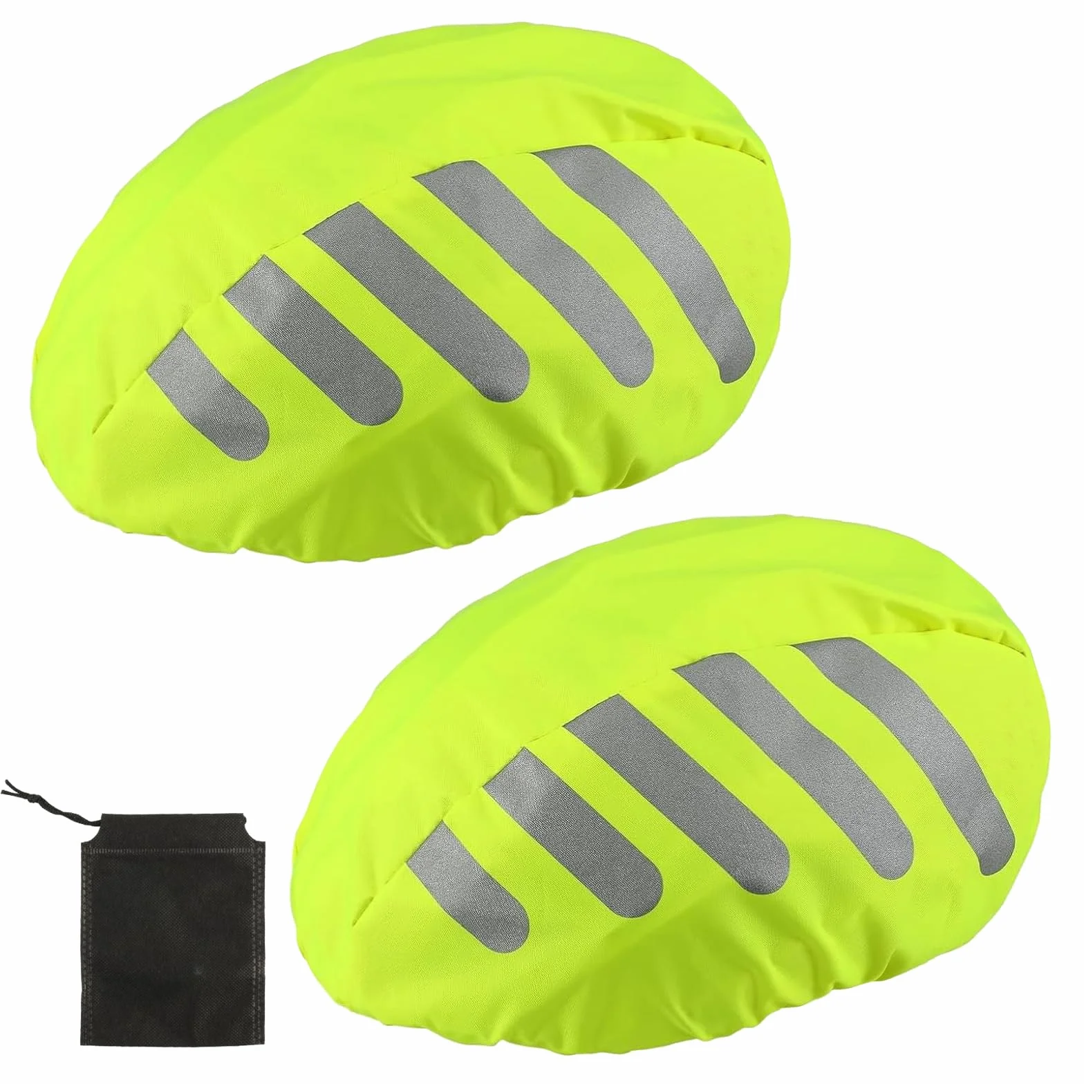 Kask rowerowy wodoodporny odblaskowy 2 sztuki