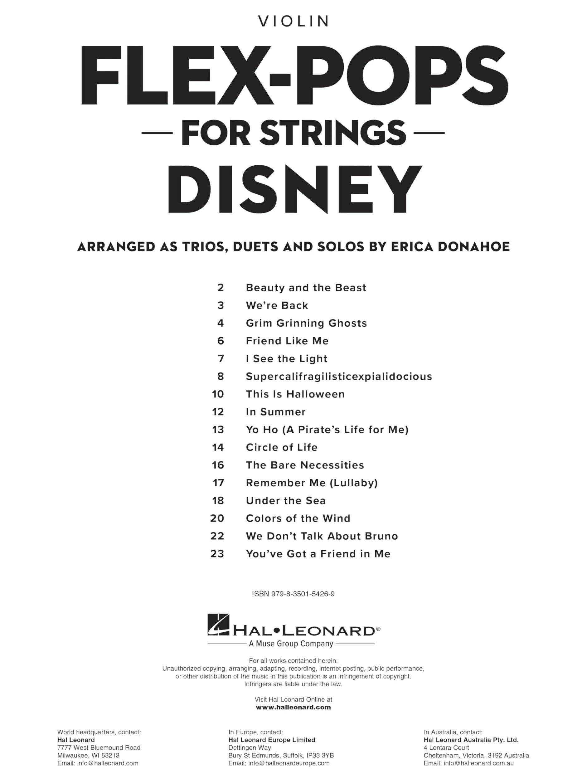 Flex-Pops for Strings - Disney - Violin: Violin