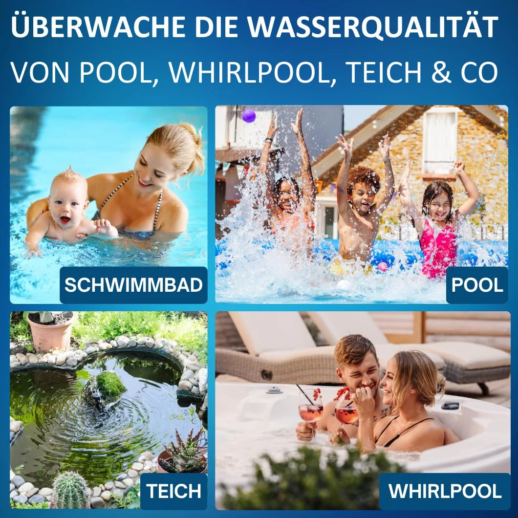 Rapid Tabletki testowe do testera wstrząsów, wartość pH Phenol Red, bez chloru DPD1, tester wody, tester wody, trwałość 10 lat (200)