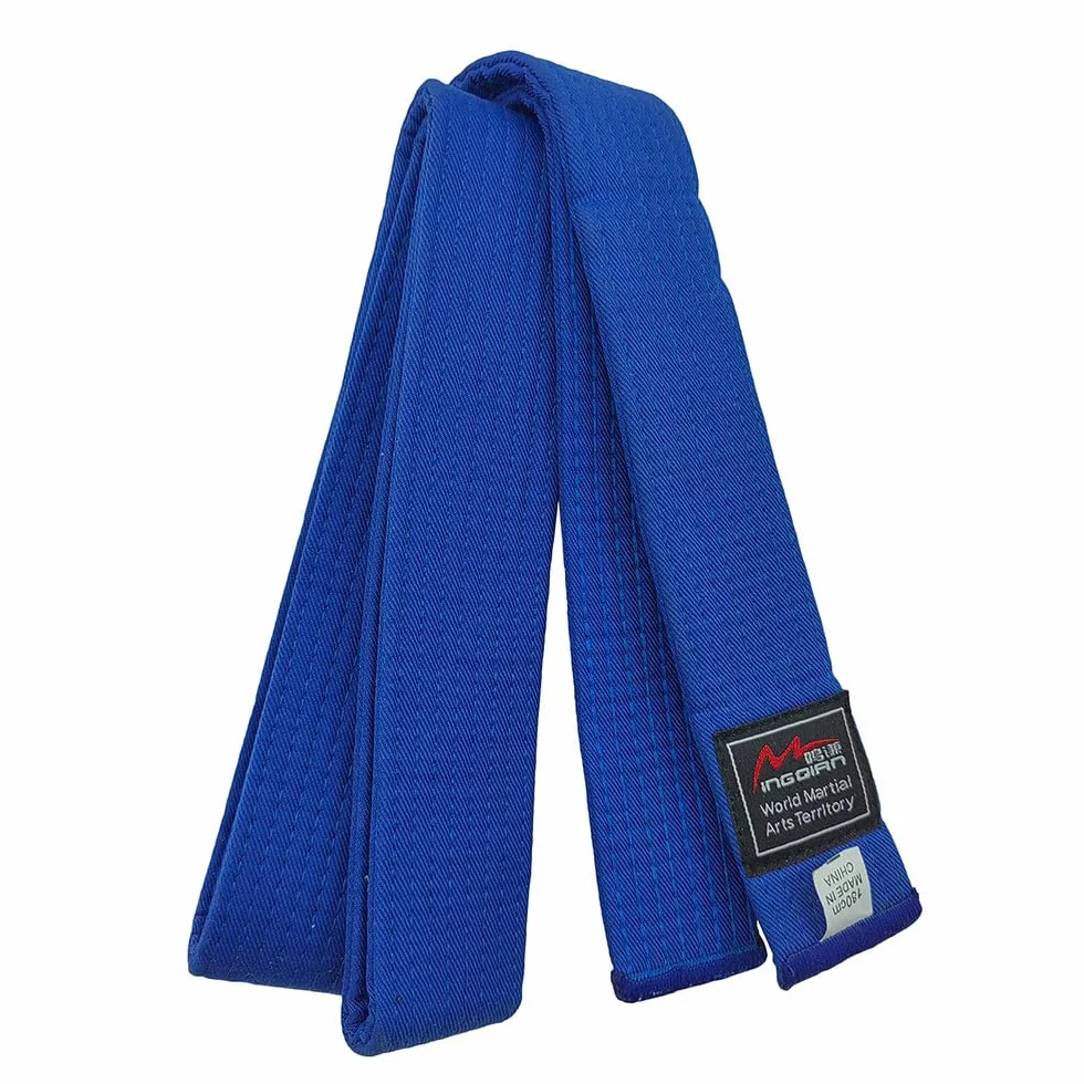 MingQian Taekwondo pasek, karate, judo, akcesoria do sztuk walki Aikido, klasa kolorów: biały, żółty, zielony, niebieski, czerwony, czarny, szerokość talii 4 cm, długość 200 cm-320 cm