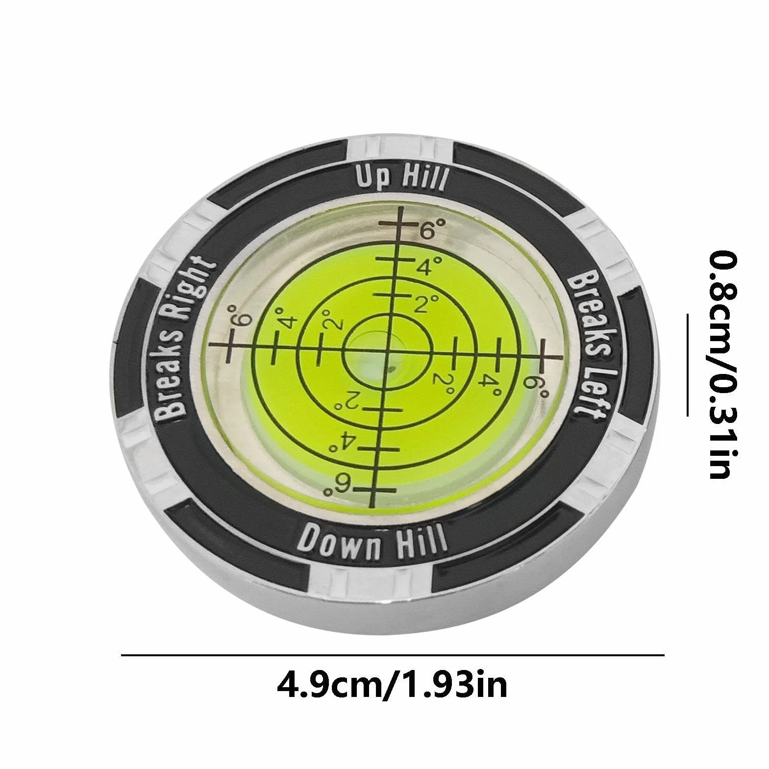 Golf Putt Green Reader – kompaktowa poziomica golfowa do wkładania, znacznik do piłki golfowej z poziomicą, narzędzie treningowe do gry w golfa, aby poprawić grę w rzucanie, odczyt zieleni,
