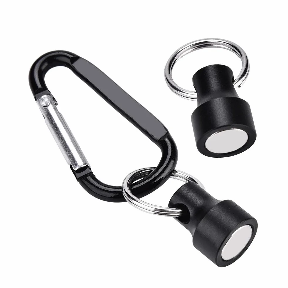 MAGT Hak wędkarski magnes najsilniejszy klips magnetyczny zwalniający uchwyt aluminiowy karabinki pojedynczy brelok magnes pętla do wędkarstwa muchowego