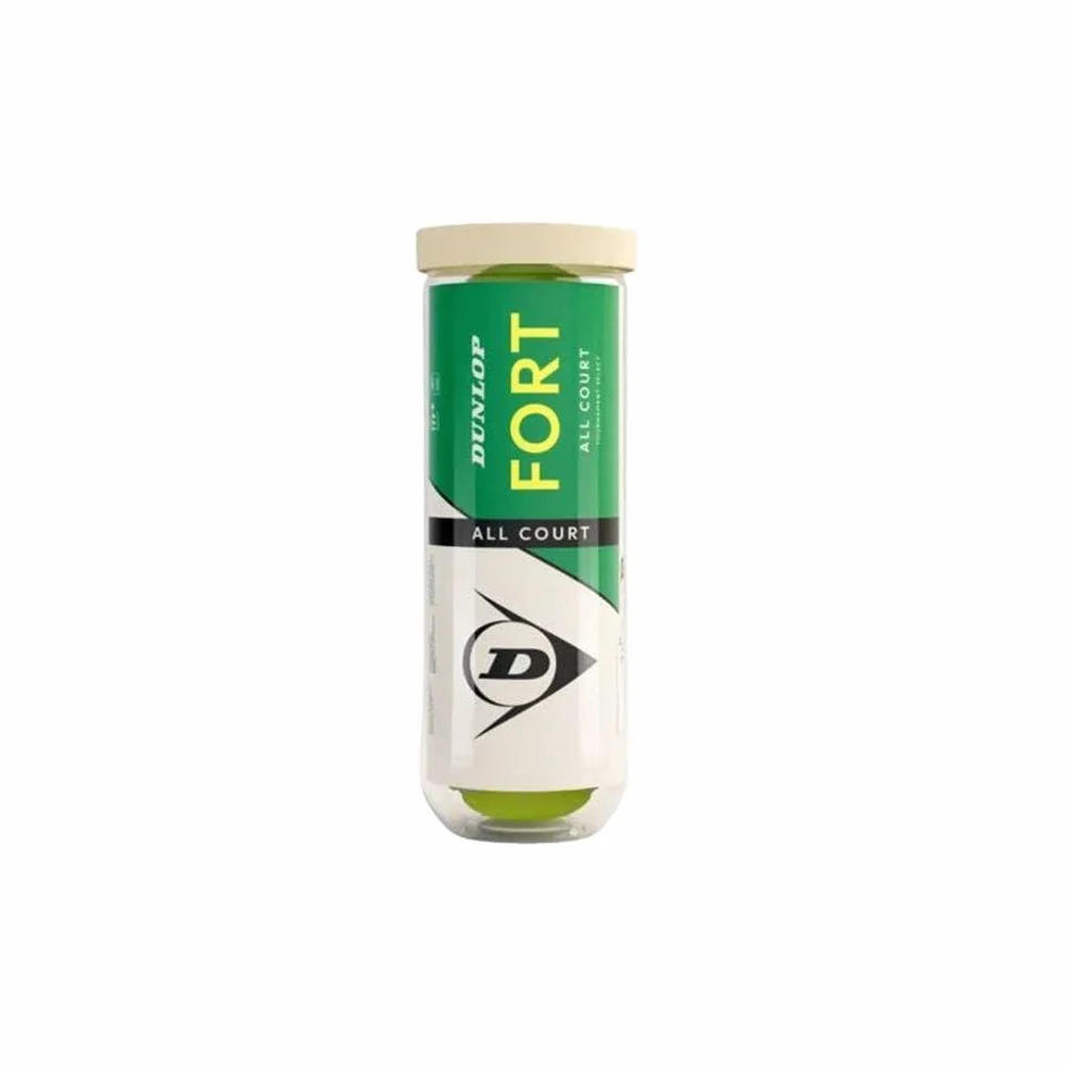 DUNLOP Piłka tenisowa Fort All Court TS – do piasku, twardego podłoża i trawnika (3 piłki)