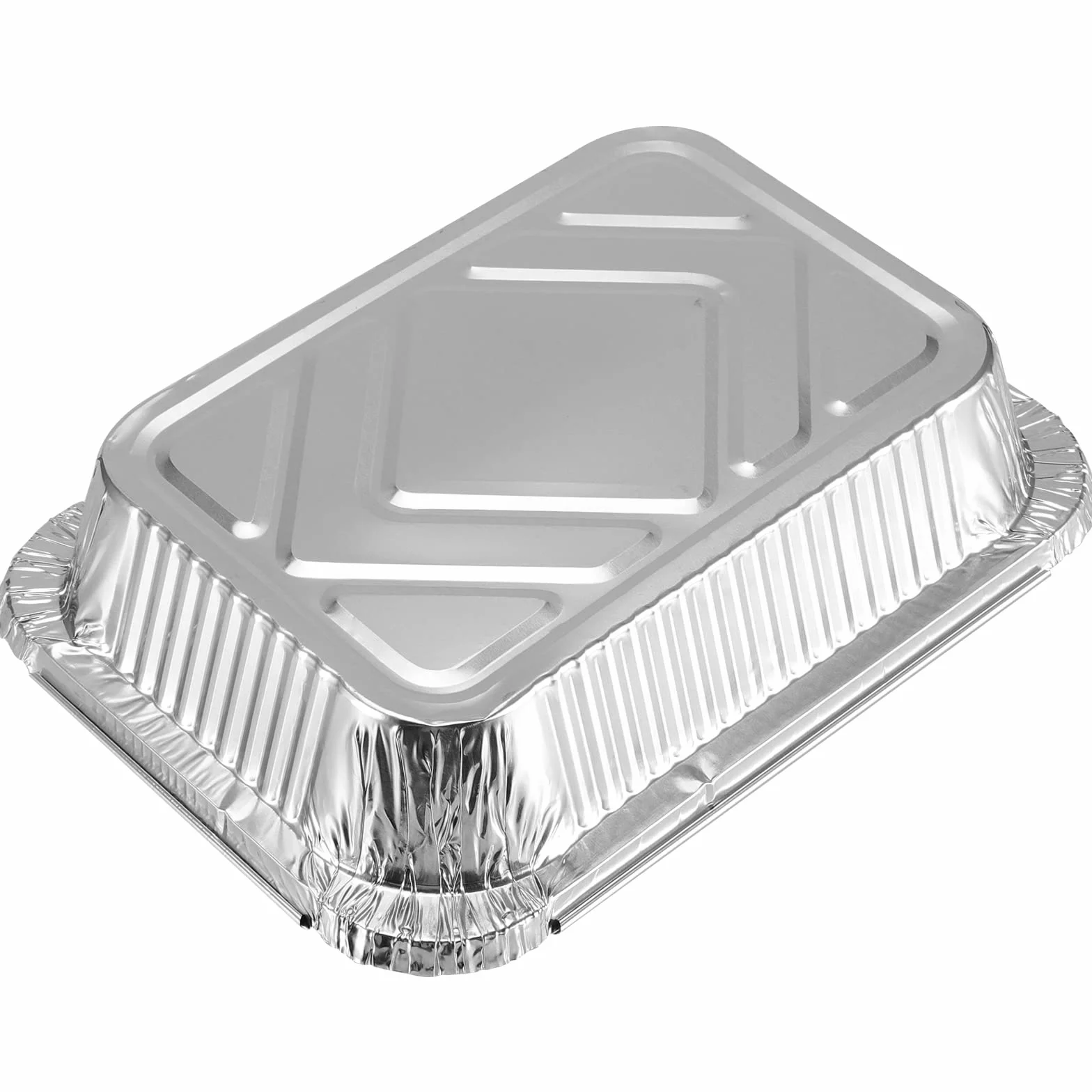 PINGEUI NGOSUET 25 aluminiowych tac do grilla z pokrywk?, 1000 ml, aluminiowe tacki ociekowe, do gotowania, pieczenia, 229 x 169 x 50 mm