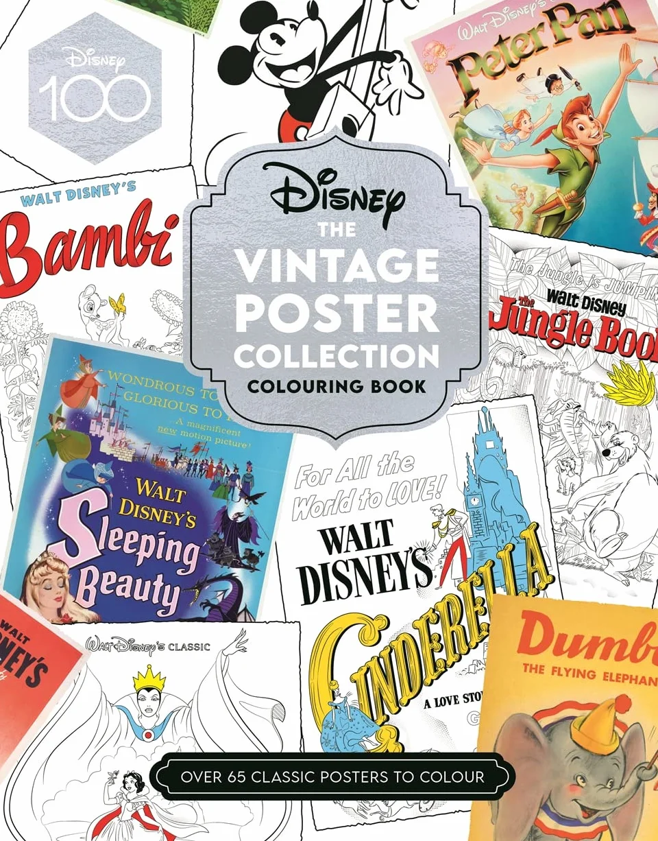 Disney The Vintage Poster Collection Colouring Book